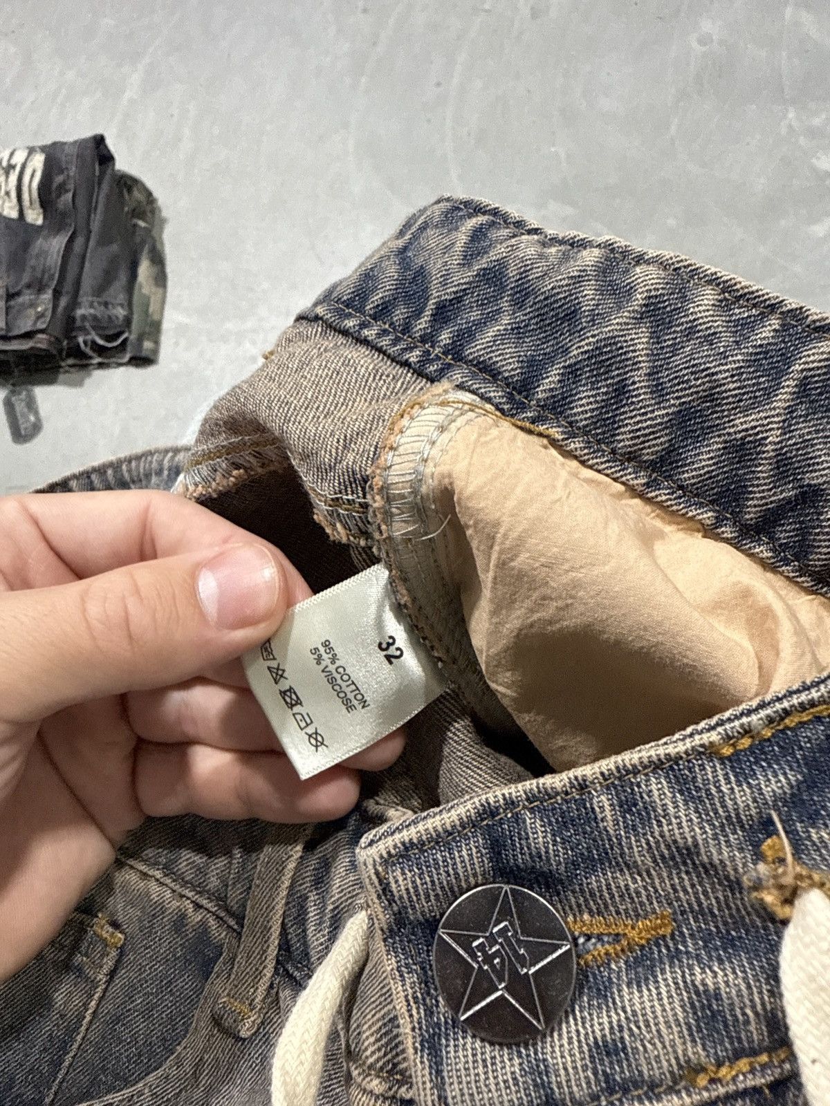 Vale Vale Forever Skittles Denim Jean Shorts Blue Size US 32 / EU 48 - 5 Thumbnail