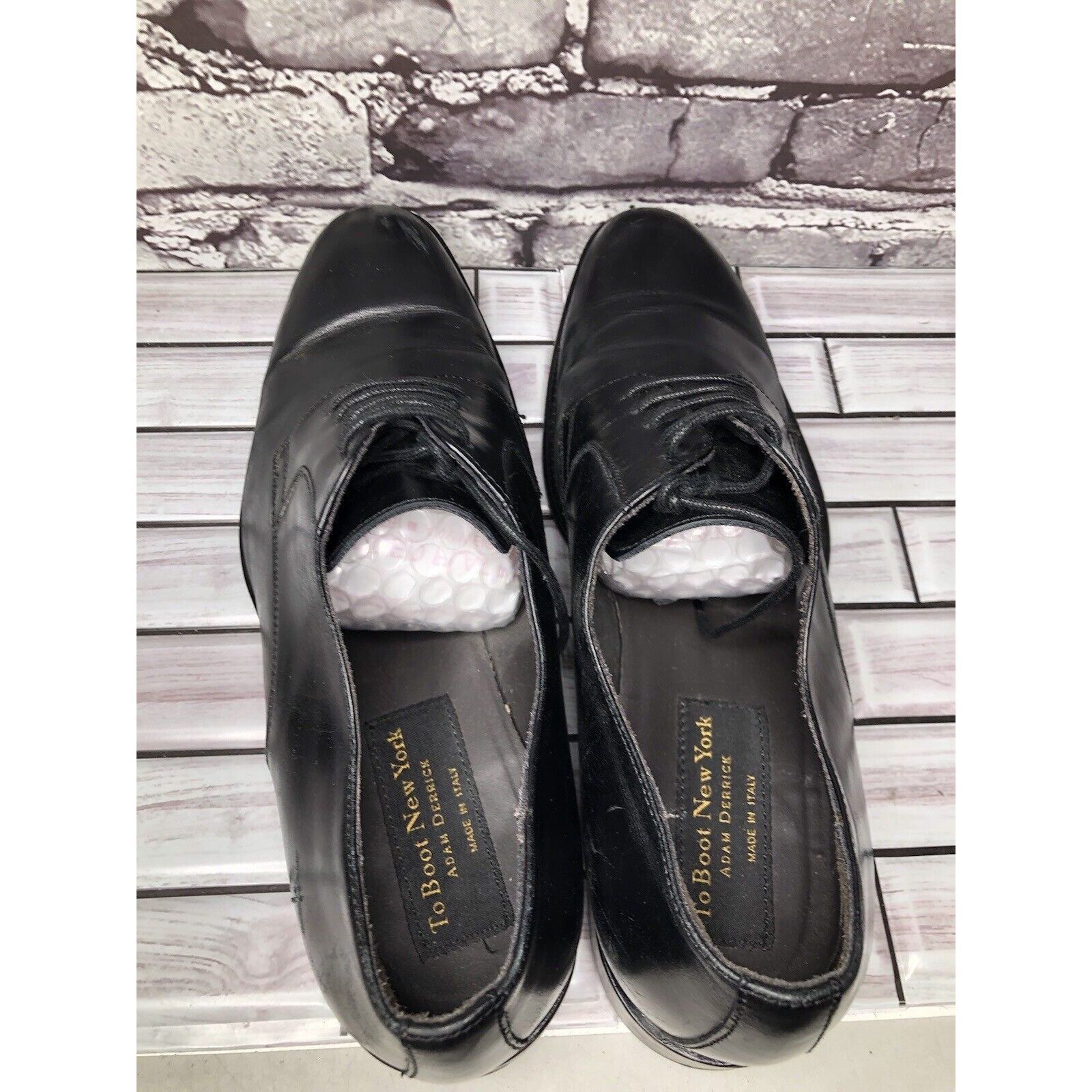 To Boot New York To Boot New York NUOVO Black Leather Lace Up Dress Oxfords M Size US 11 / EU 44 - 7 Thumbnail