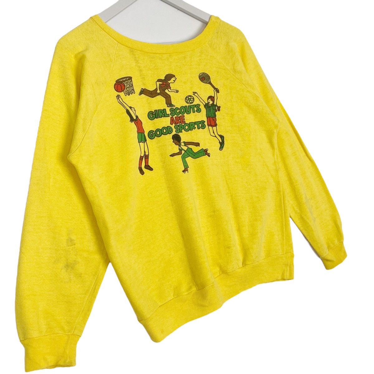 Other Vintage Girl Scout Print Crewneck Sweatshirt Yellow Size M Size M / US 6-8 / IT 42-44 - 3 Thumbnail