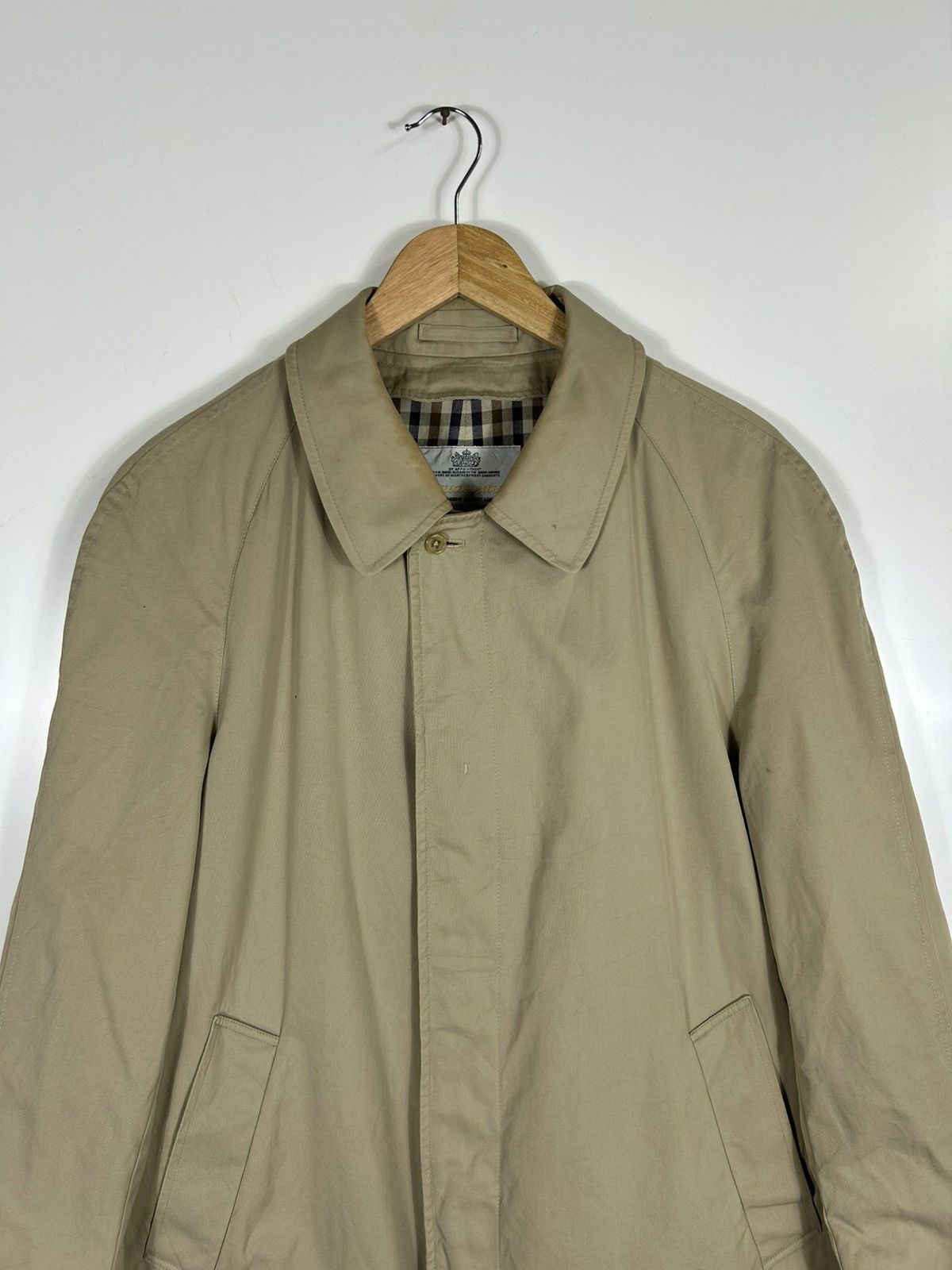 Aquascutum ⚡️Vintage Aquascutum Khakis Button Long Coat Jacket Size US M / EU 48-50 / 2 - 5 Thumbnail