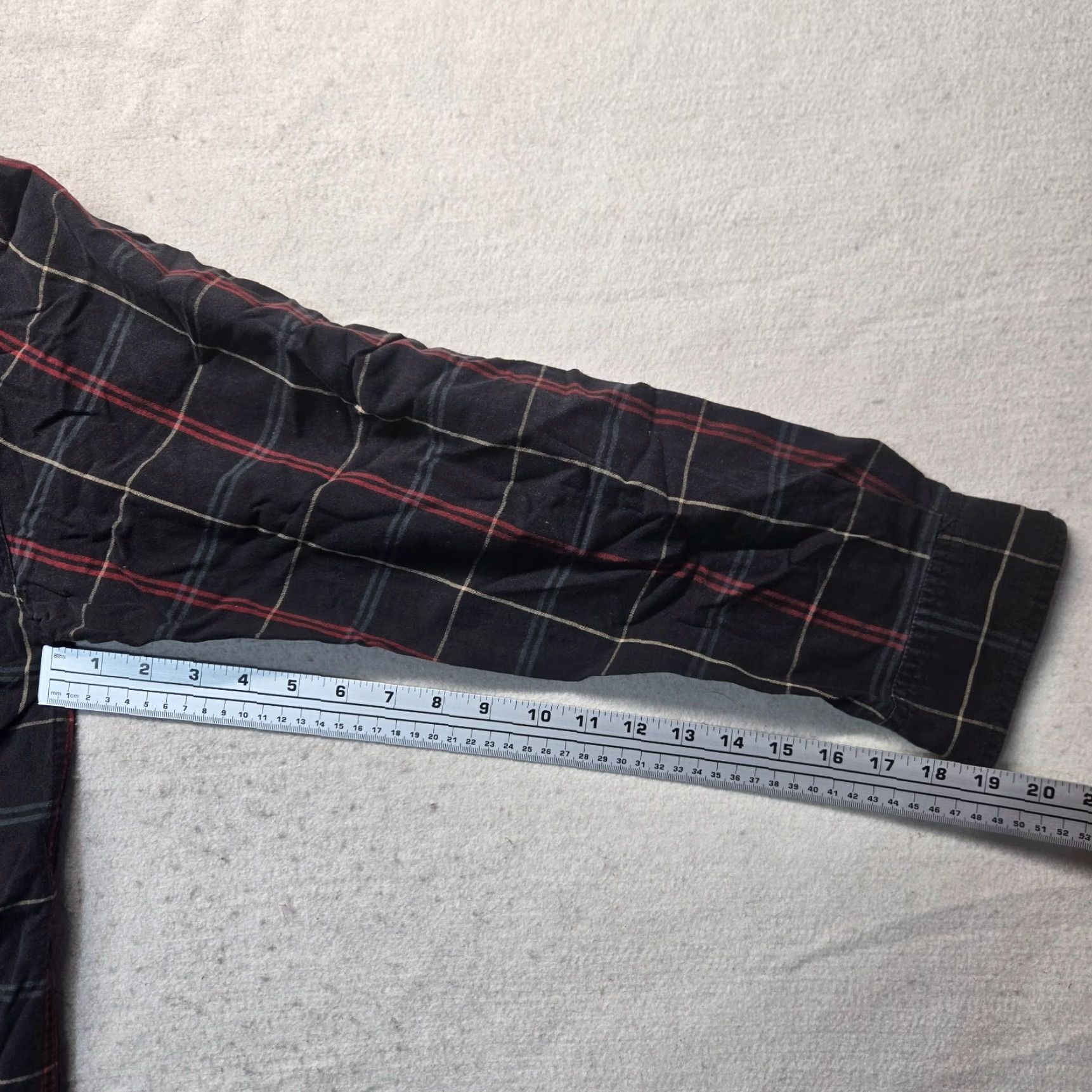 Vintage Bit & Bridle Shirt Button-Up Black 100% Cotton Long Sleeve Adult Men L Plaid Casual Fall Winter 90s Horse Mens Size US L / EU 52-54 / 3 - 5 Thumbnail