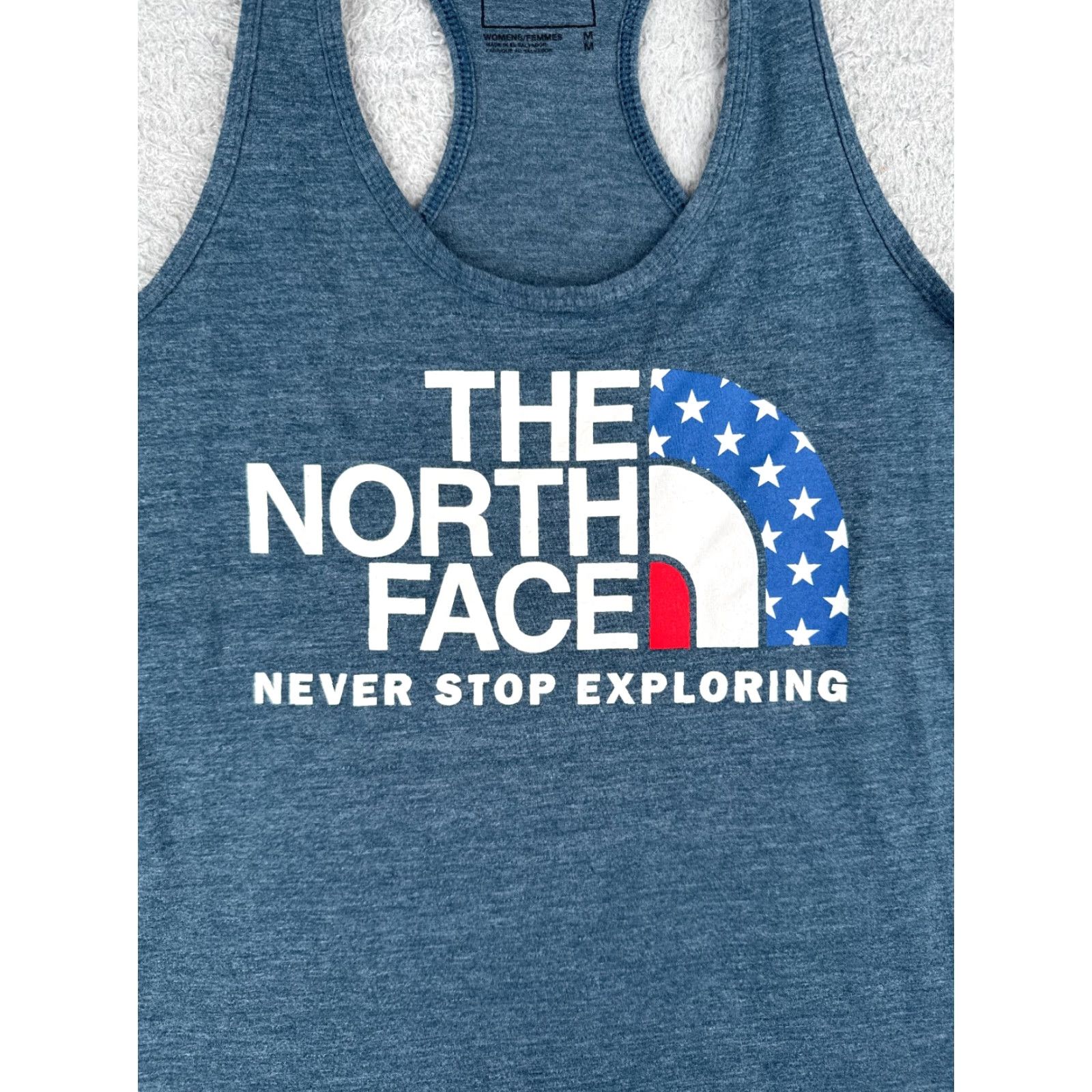 The North Face The North Face Shirt Women Medium Blue Tank Sleeveless Scoop Neck Poly Blend Gym Size M / US 6-8 / IT 42-44 - 6 Thumbnail