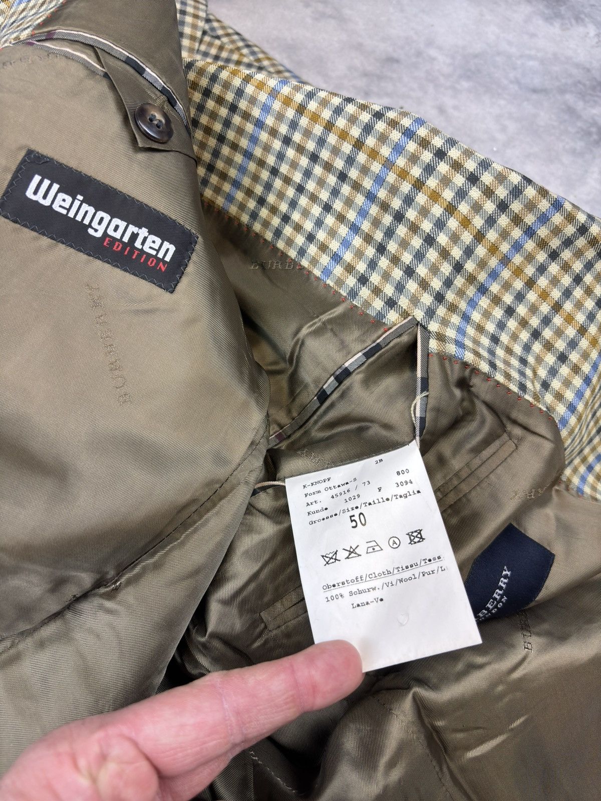 Burberry × Burberry Prorsum Vintage Burberry Wool Blazer Jacket Quality Casual Exclusive Size 50R - 6 Thumbnail