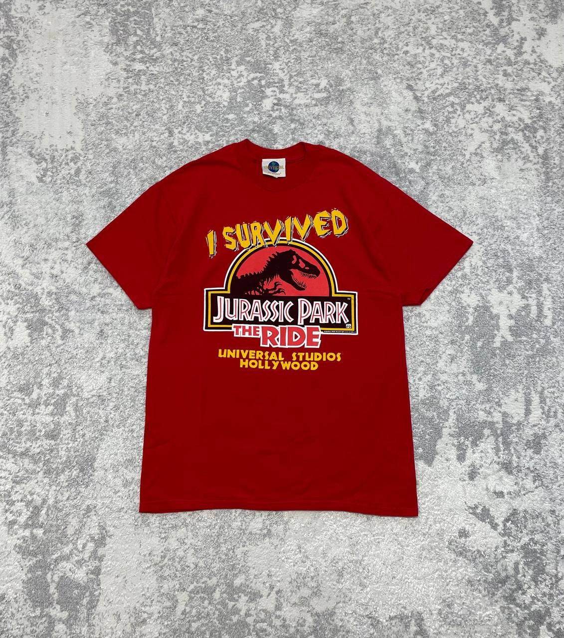 Universal Studios Vintage 1997 Jurassic Park The Ride TShirt Universal Studios Size US L / EU 52-54 / 3 - 1 Thumbnail
