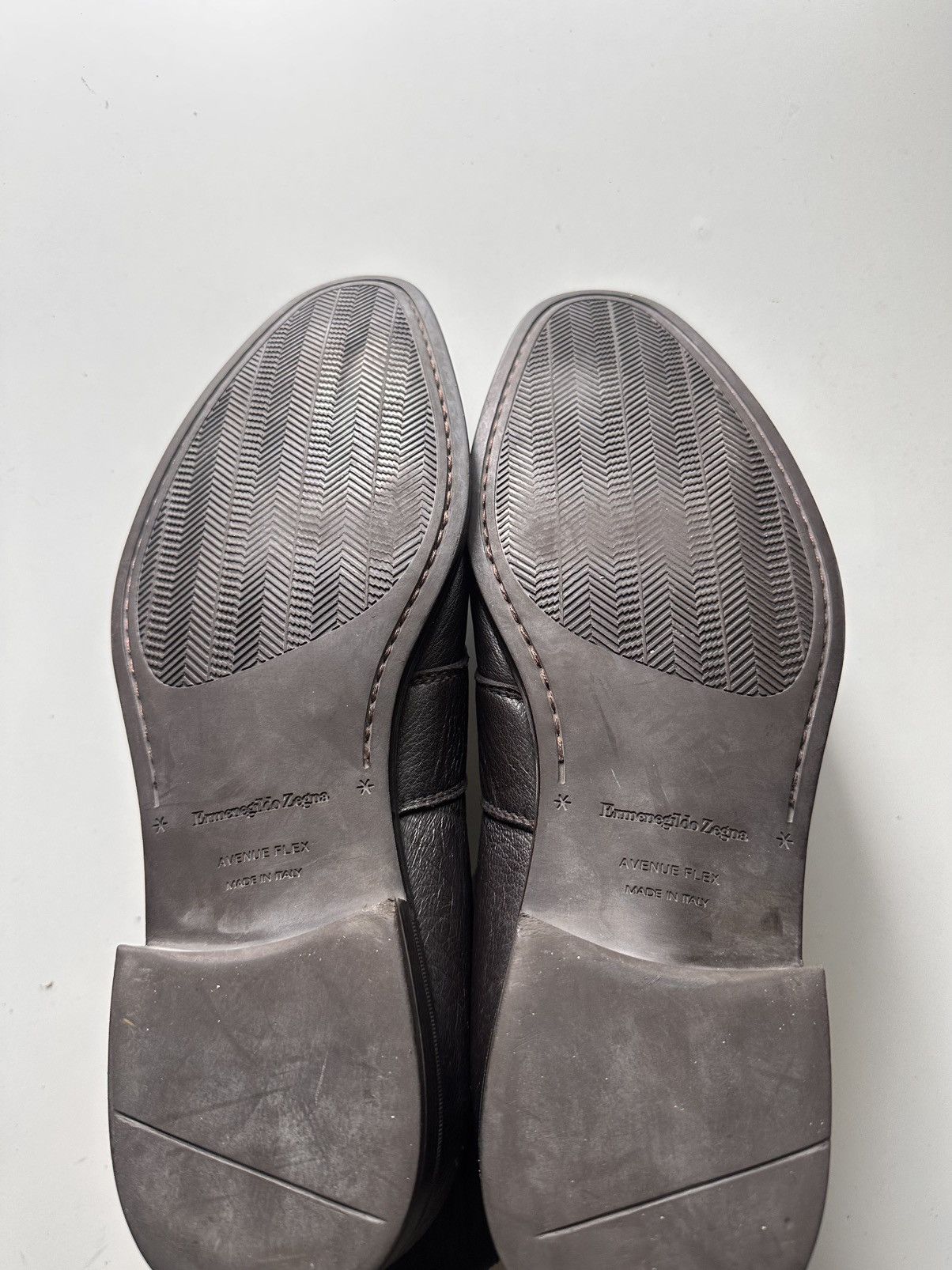 Ermenegildo Zegna Zegna Avenue Flex Leather Loafers Size US 9 / EU 42 - 5 Thumbnail