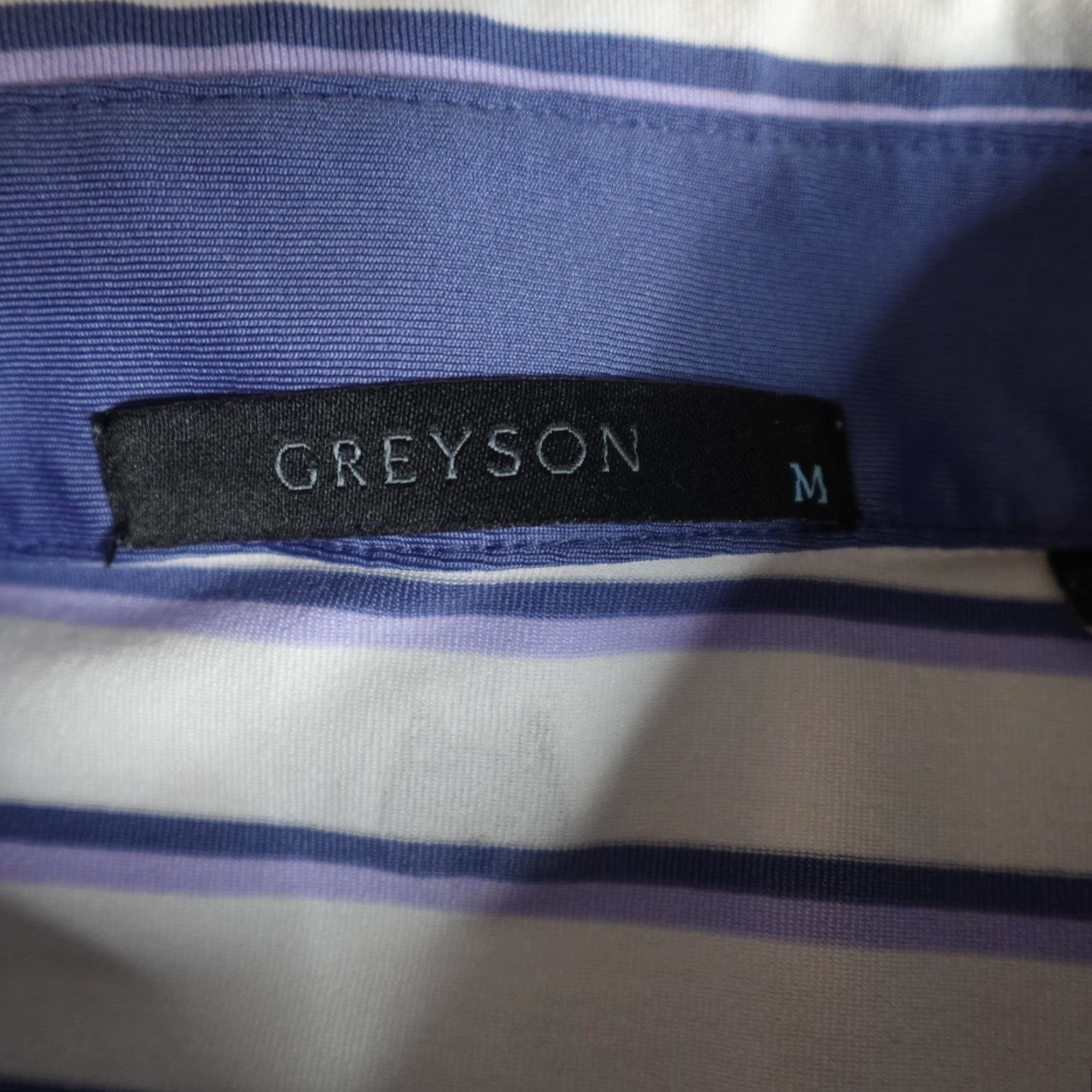 Vintage Greyson Polo Shirt Medium White Striped Embroidered National Golf Links Polo Mens M White Golf 90s? Size US M / EU 48-50 / 2 - 5 Thumbnail