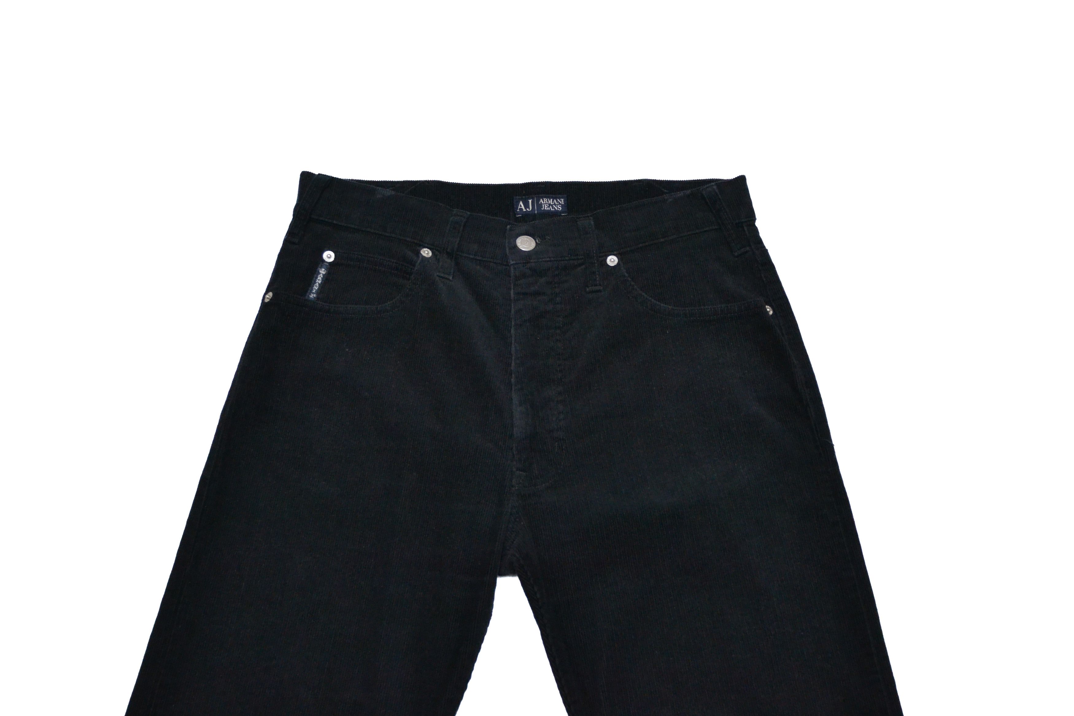 Armani Armani Jeans Y2K Men’s Corduroy Black Pants Size 32 Size US 32 / EU 48 - 4 Thumbnail