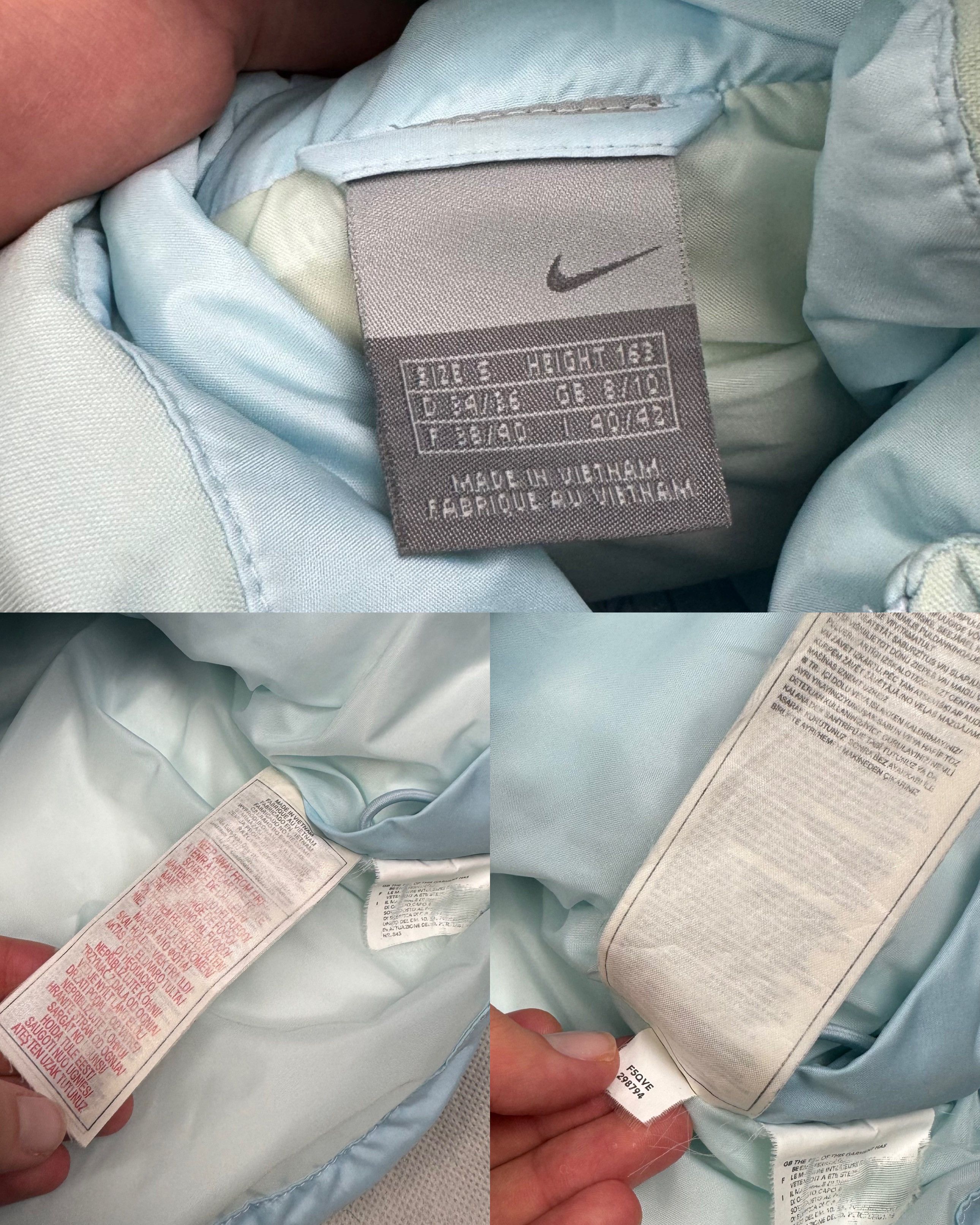 Nike Nike Women's Sky Blue Solo Swoosh Full Zip Puffer Vest Small Size S / US 4 / IT 40 - 2 Thumbnail
