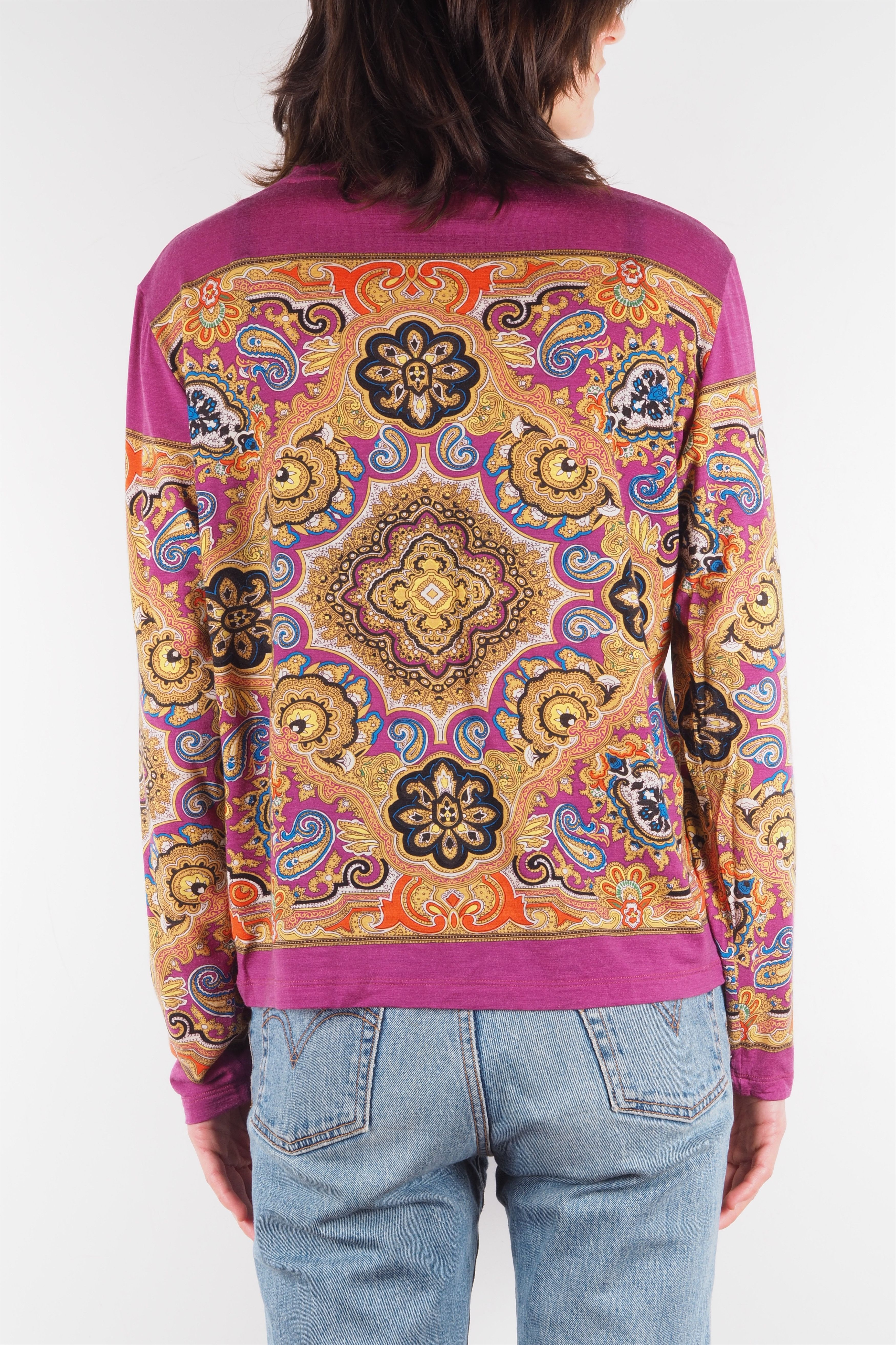 Etro Etro Multicolor Paisley Wool Pullover Sweater Size L / US 10 / IT 46 - 3 Thumbnail
