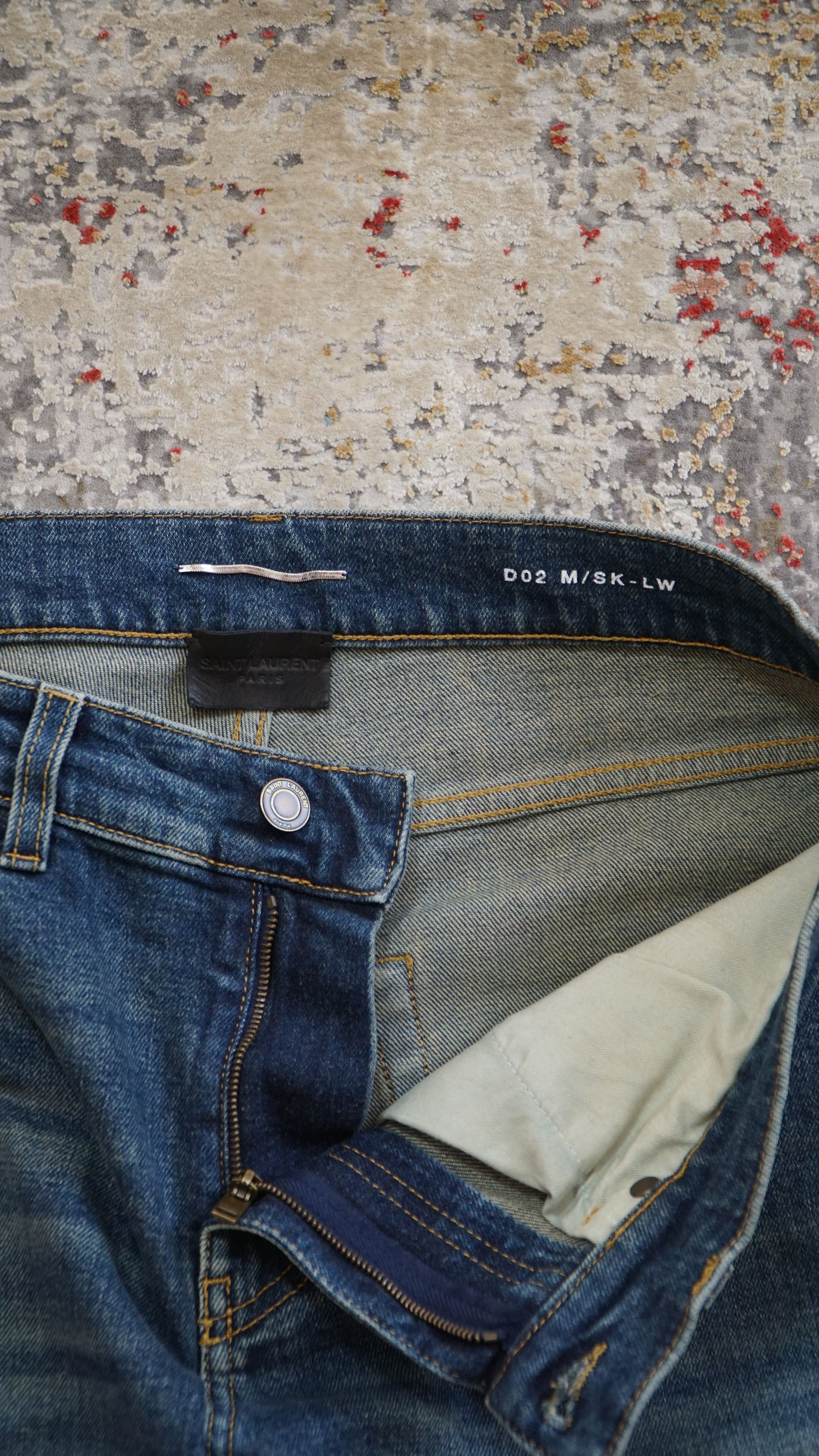 Saint Laurent Paris Saint Laurent D02 dark blue SS19 Size US 30 / EU 46 - 3 Thumbnail