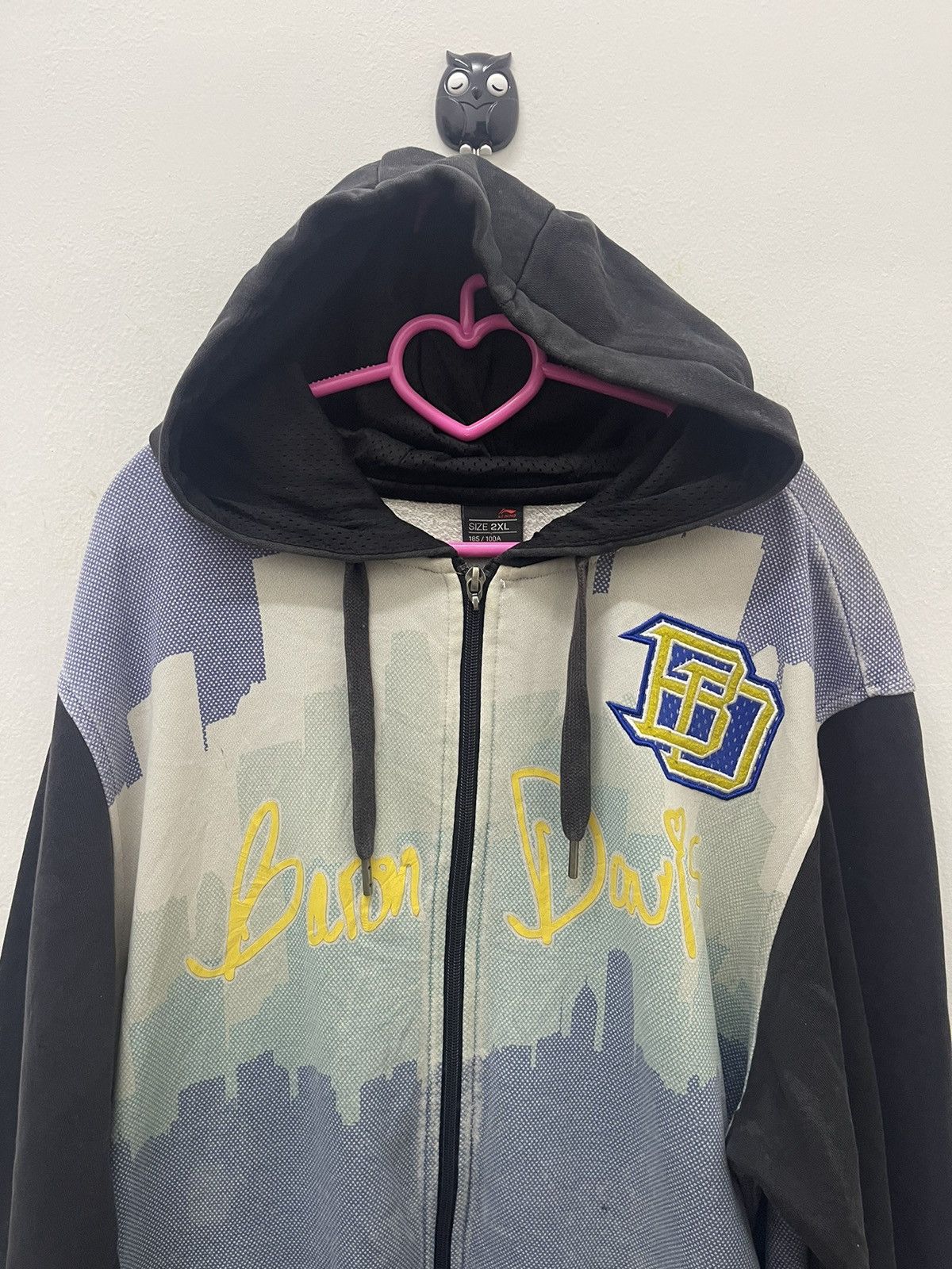 Li-Ning Rare Vintage BARON DAVIS BD Li Ning Full All Over Hoodie Size US XXL / EU 58 / 5 - 4 Thumbnail