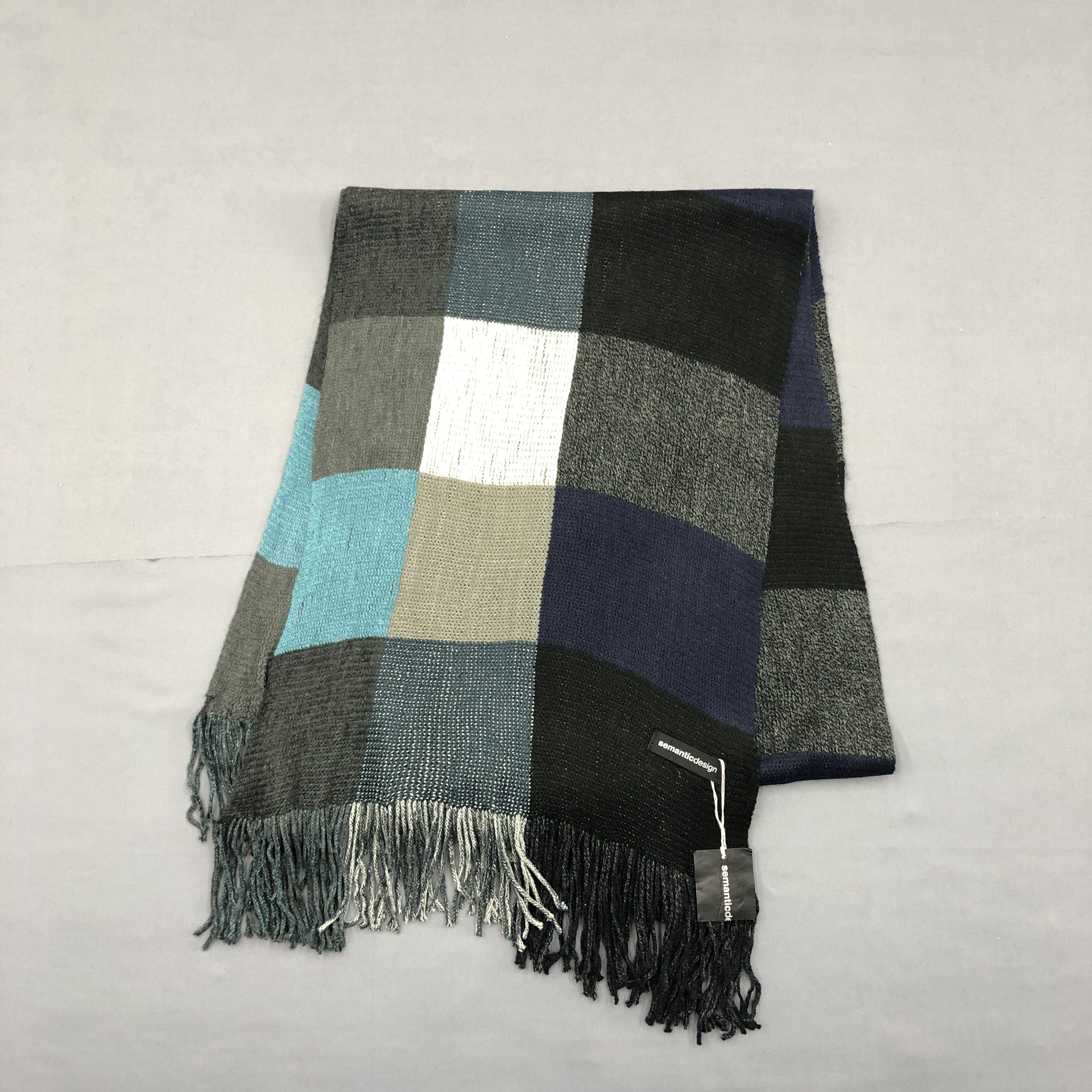 Japanese Brand NWT Vintage Semantic Design Scarf Muffler Wool Scarves. Size ONE SIZE - 3 Thumbnail