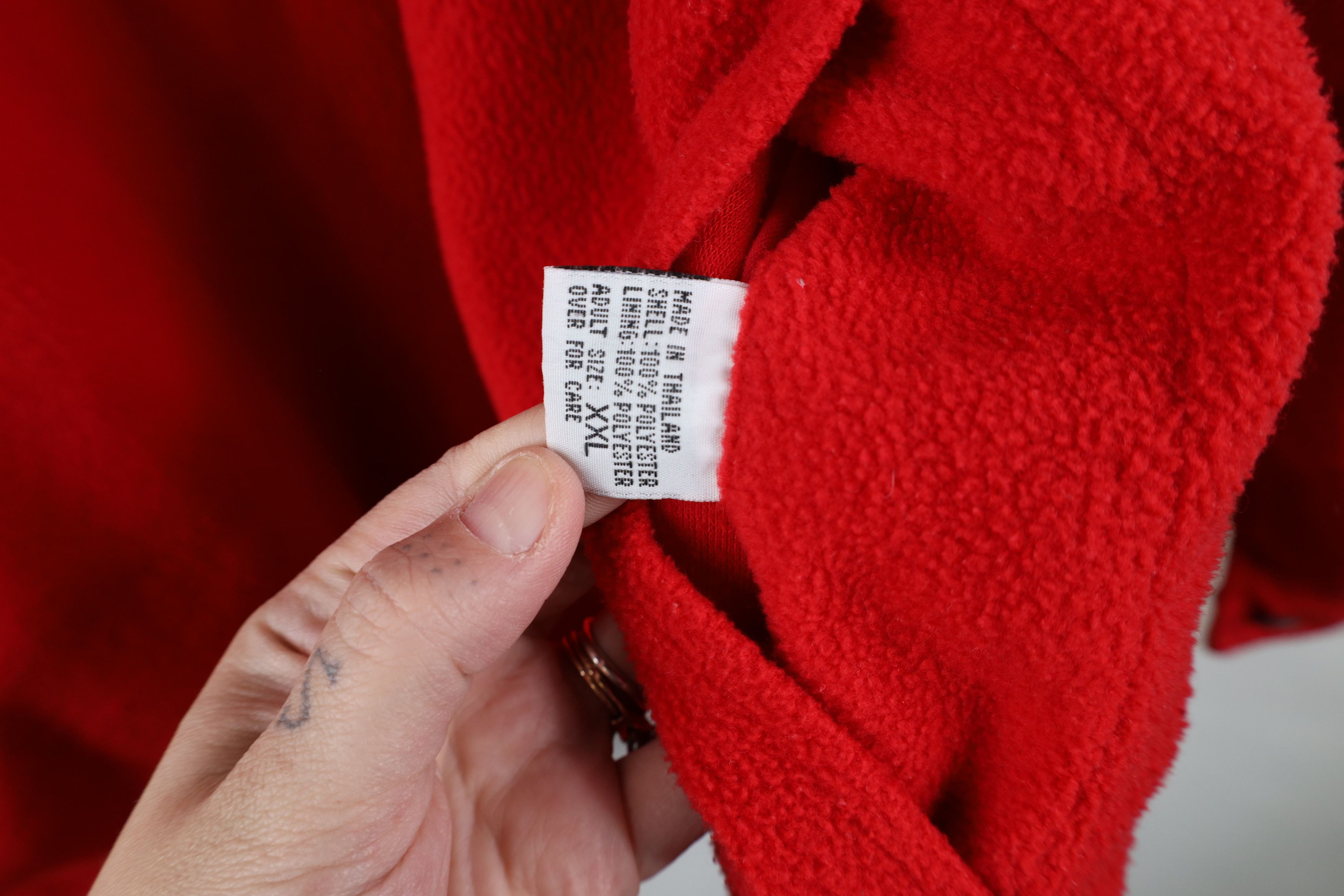 Marlboro Vintage 90s Marlboro Reversible Half Zip Fleece Sweater Red Size US XXL / EU 58 / 5 - 7 Thumbnail