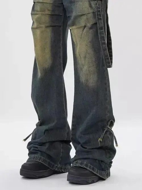 Jean Vintage micro-flare pleated jeans Size US 34 / EU 50 - 5 Thumbnail