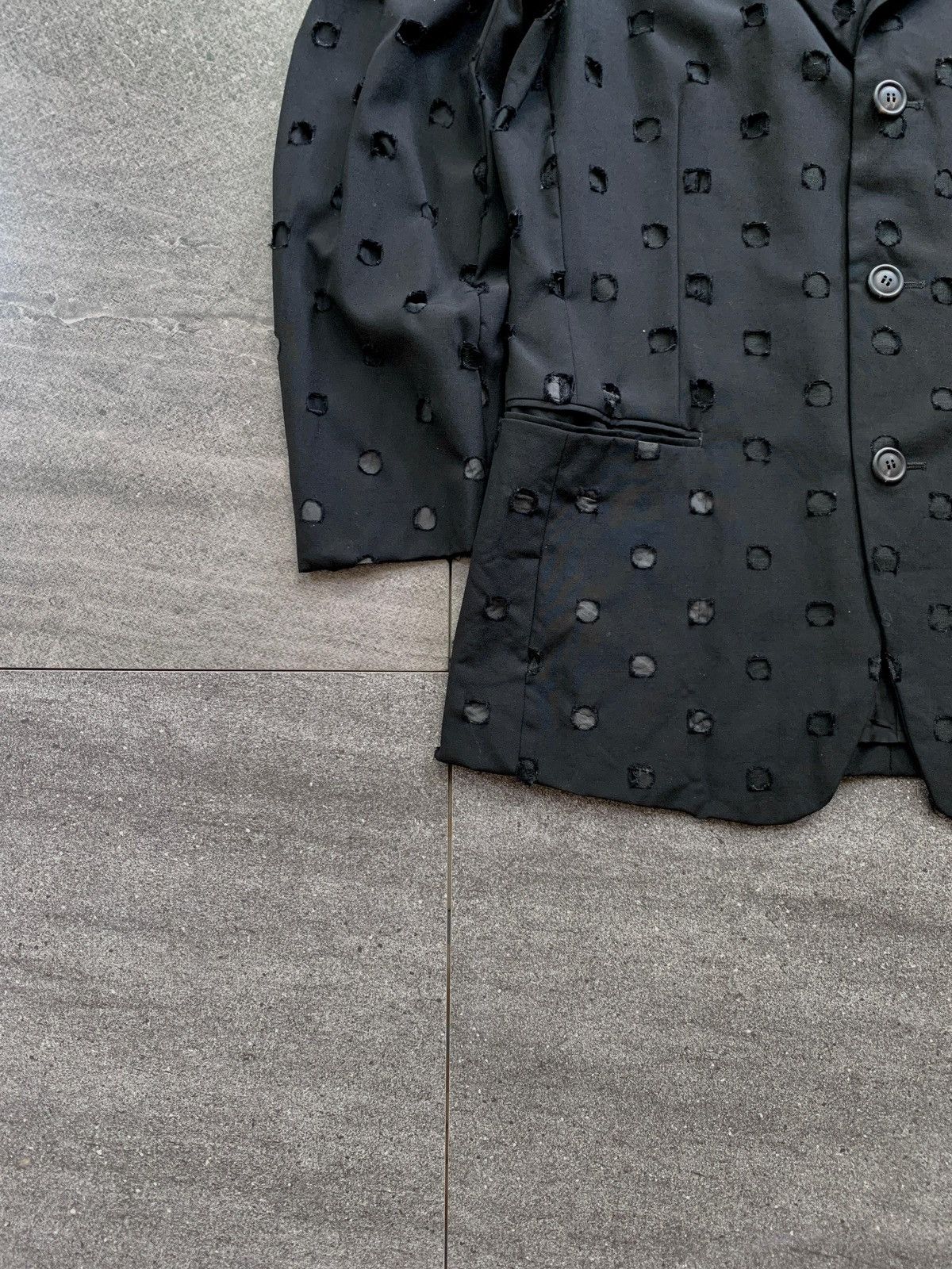 Issey Miyake FREE TAX! Punch Hole Blazer Jacket - Medium Size US M / EU 48-50 / 2 - 3 Thumbnail