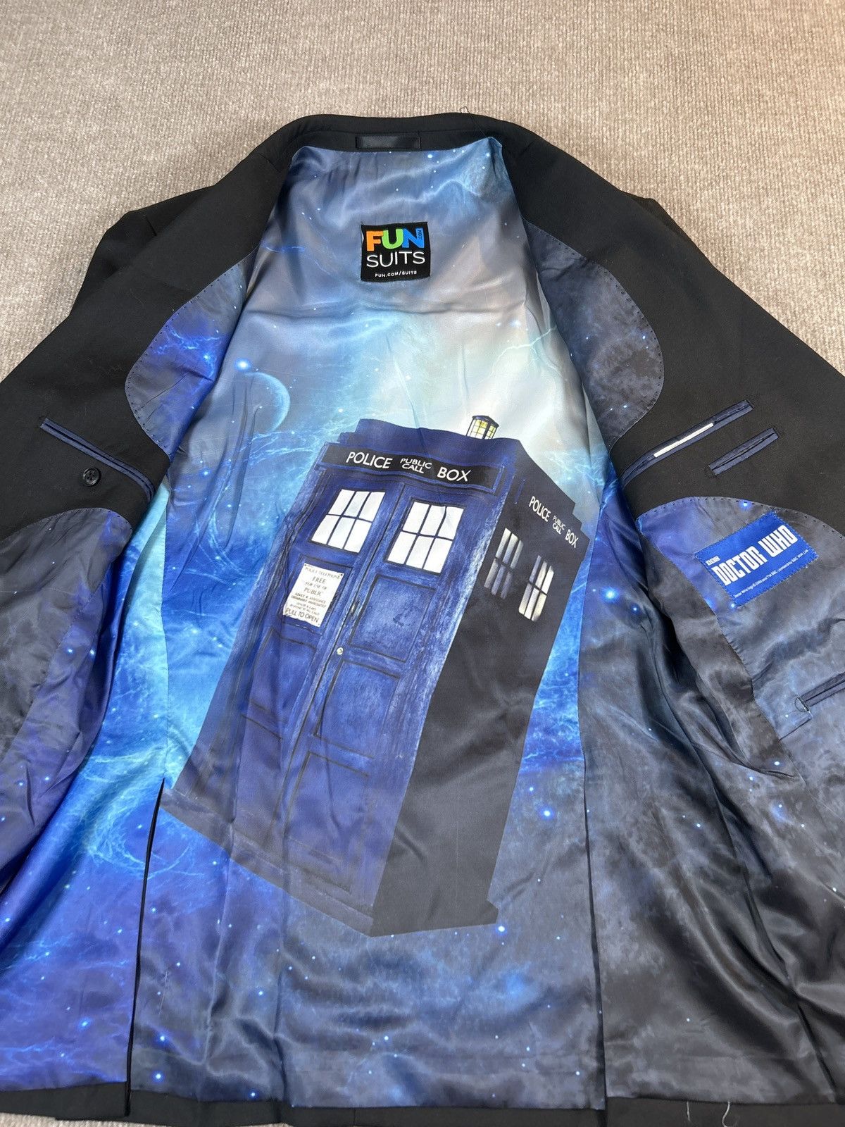 Other Doctor Who TARDIS Lined Blazer –FUN Suits 42 – BBC Official Size 42R - 3 Thumbnail