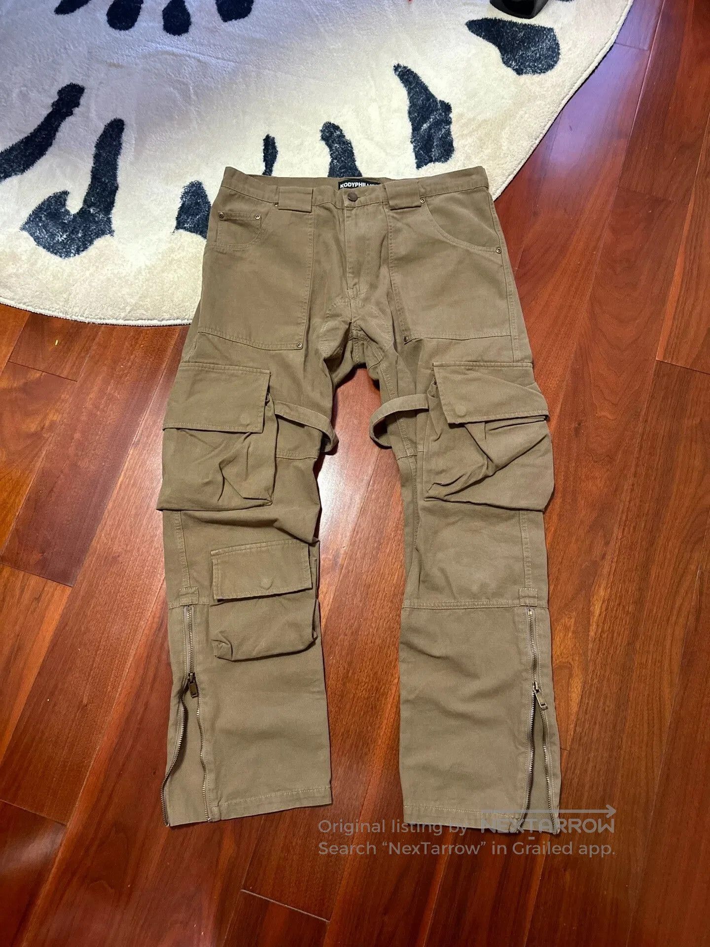 Japanese Brand KODYPHILLIPS Poopy Pants Cargo Pants. Size US 34 / EU 50 - 1 Thumbnail
