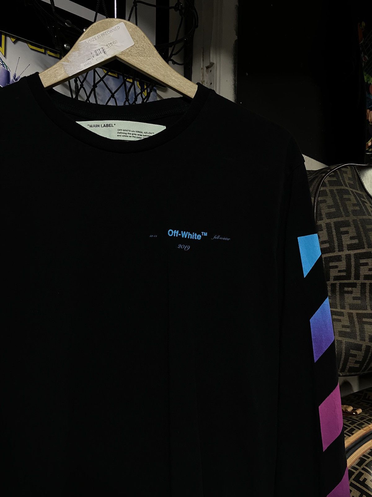 Off-White Off-White Virgil Abloh Impressionism Long Sleeve T-Shirt Med Size US M / EU 48-50 / 2 - 11 Thumbnail