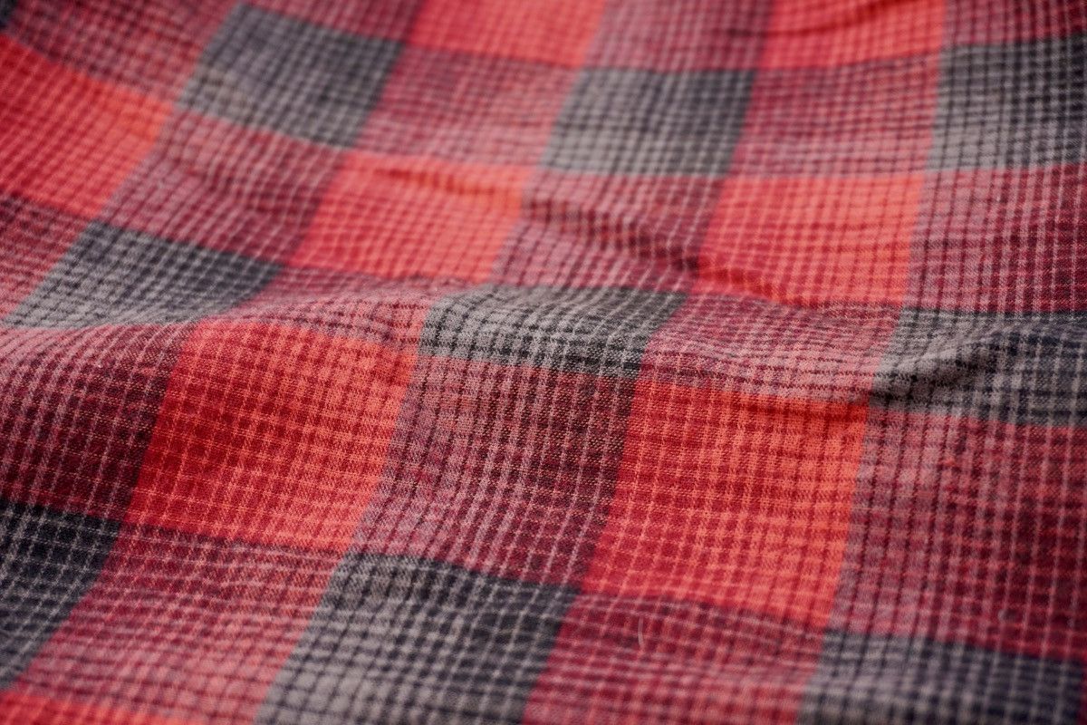 Designer × Japanese Brand × Vintage Japanese brands red plaid sherpa long sleeve shirt Size US M / EU 48-50 / 2 - 4 Thumbnail
