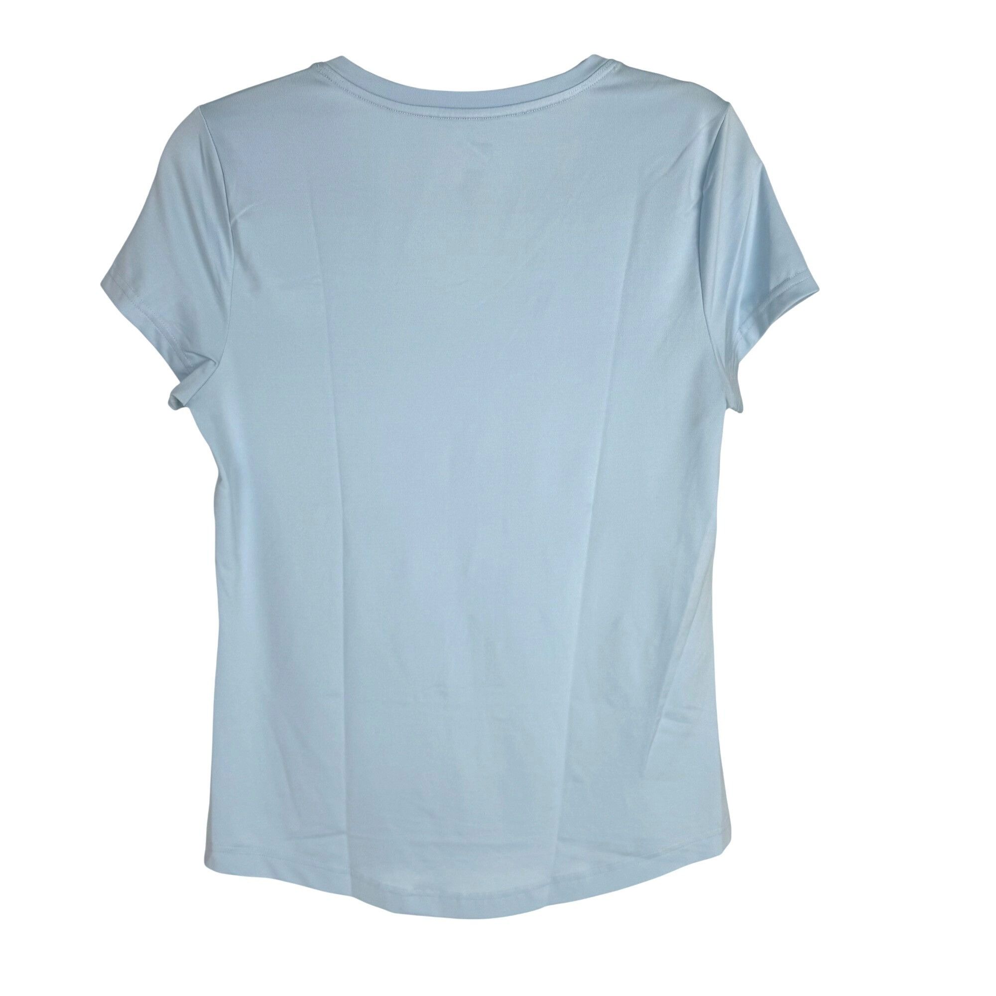 Fila Fila Sport Women's Short-Sleeve Athletic Shirt V-Neck Blue S Size M / US 6-8 / IT 42-44 - 3 Thumbnail