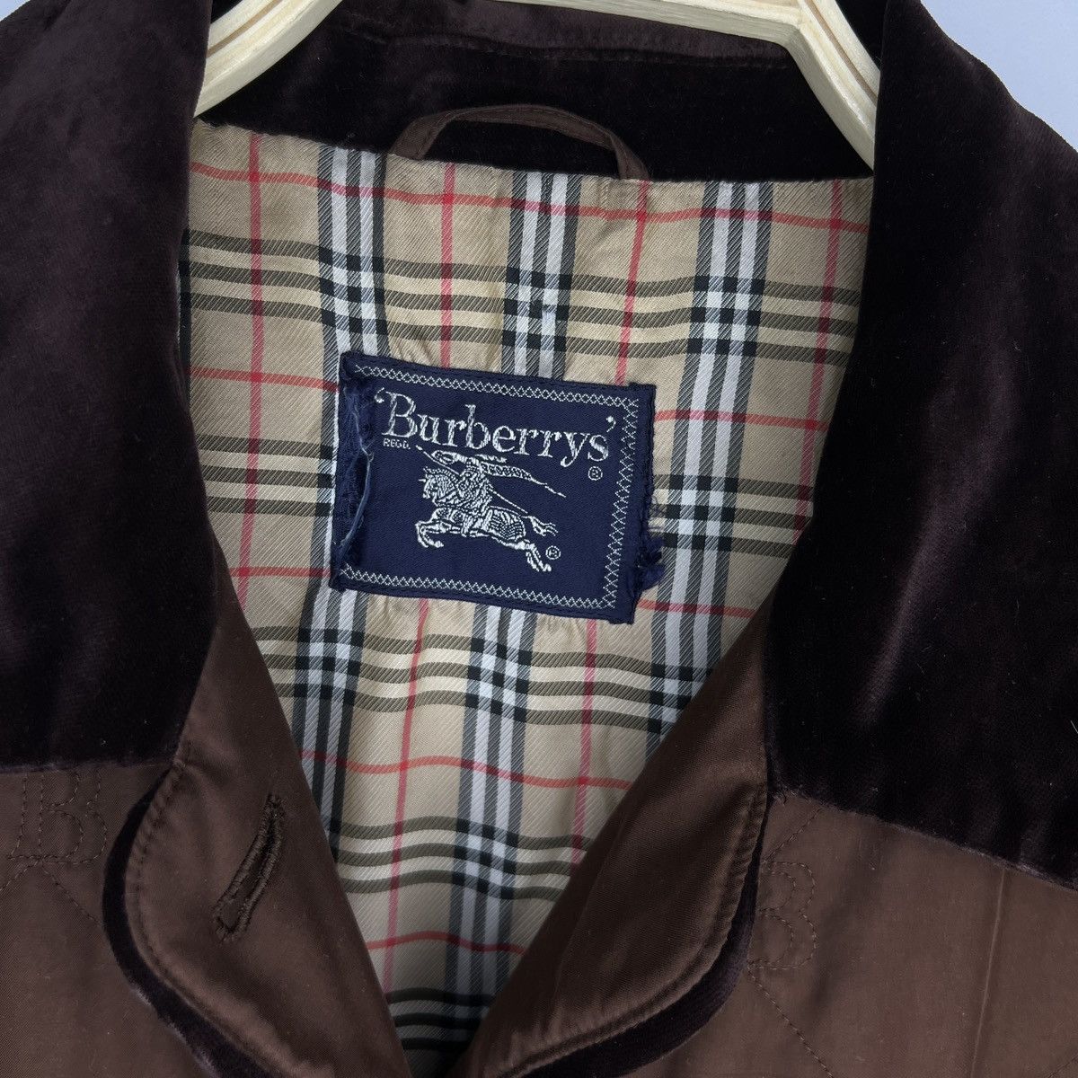 Burberry Vintage Burberry Quilted Brown Coat Jacket Monogram 90s Size US M / EU 48-50 / 2 - 4 Thumbnail