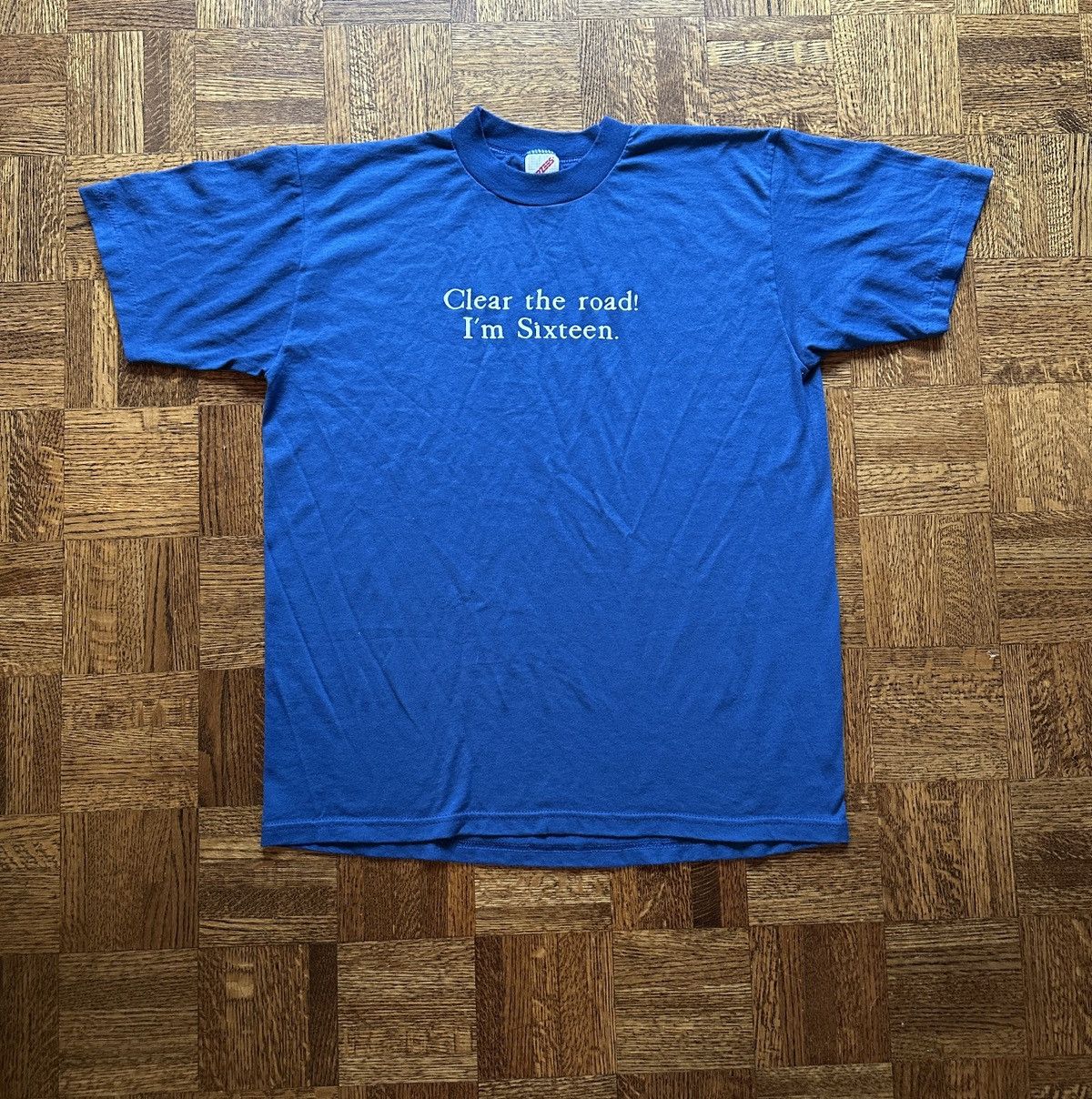 Vintage Vintage 90s "Clear the Road, I'm Sixteen" Graphic Tee Size US L / EU 52-54 / 3 - 2 Thumbnail