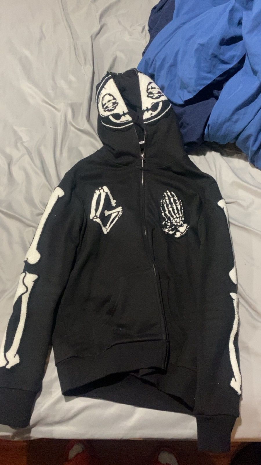 Glo Gang Glo gang skeleton hoodie Medium | Grailed