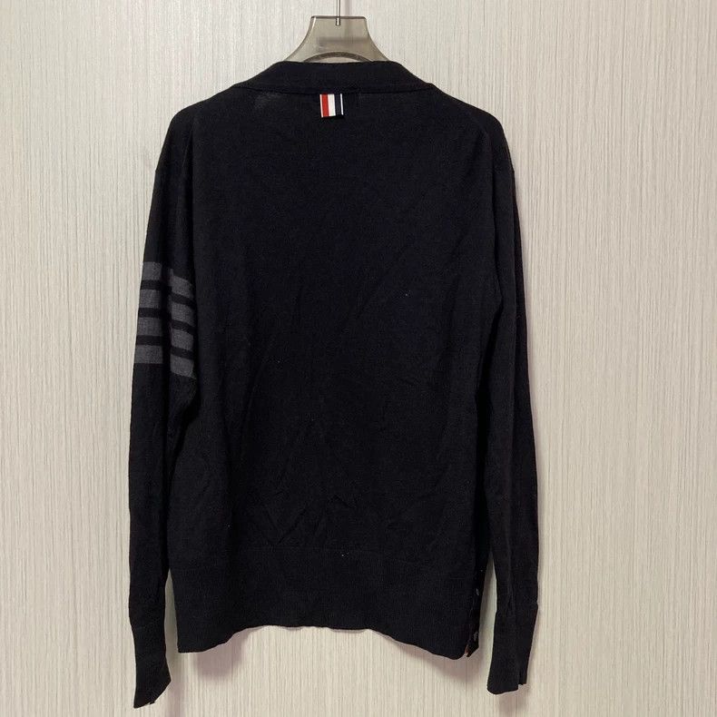 Thom Browne Thom Browne Black wool knit jacket Size US L / EU 52-54 / 3 - 2 Thumbnail