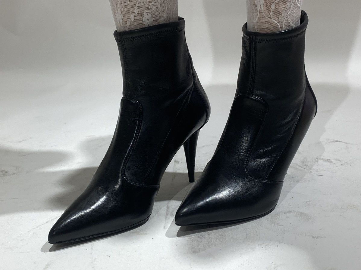 Giuseppe Zanotti Giuseppe Zanotti Black Leather Ankle Boots Size US 7 / IT 37 - 11 Thumbnail