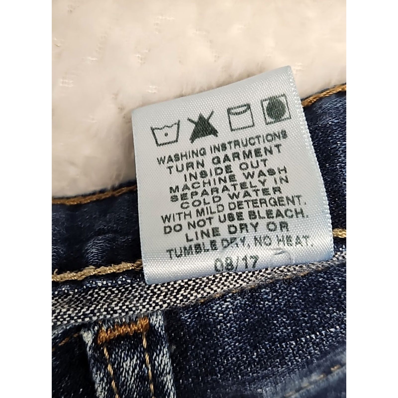 Vintage Cinch Jeans Men Dark Wash 36x30 Straight Leg Western Cotton Blend Stretch Button Fly Zip Belted Regular Fit Blue Mens Jeans Size US 36 / EU 52 - 5 Thumbnail