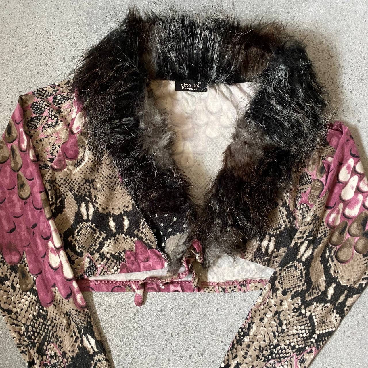 Hysteric Glamour × Japanese Brand Amazing Fur Details Long Sleeve Crop Top (GAULTIER STYLE) Size M / US 6-8 / IT 42-44 - 2 Thumbnail