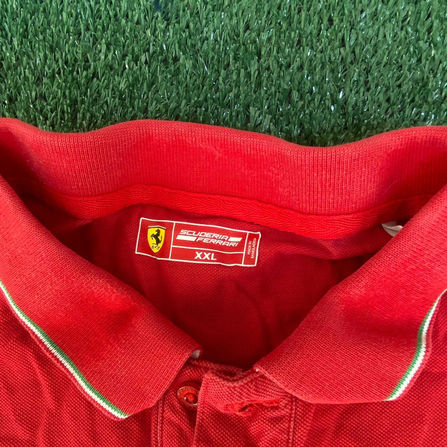 Ferrari Vintage Y2K Scuderia Ferrari Polo Shirt Formula 1 Uno Racing Size US L / EU 52-54 / 3 - 5 Thumbnail