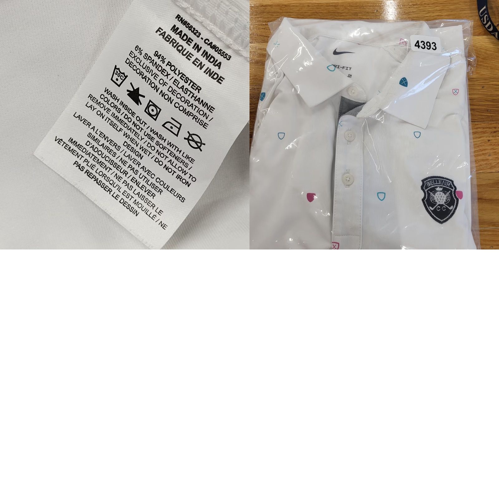 Nike Nike Golf Polo Shirt Mens Dri-FIT Player Printed White S DH0645-100 Belleair Size US S / EU 44-46 / 1 - 9 Thumbnail