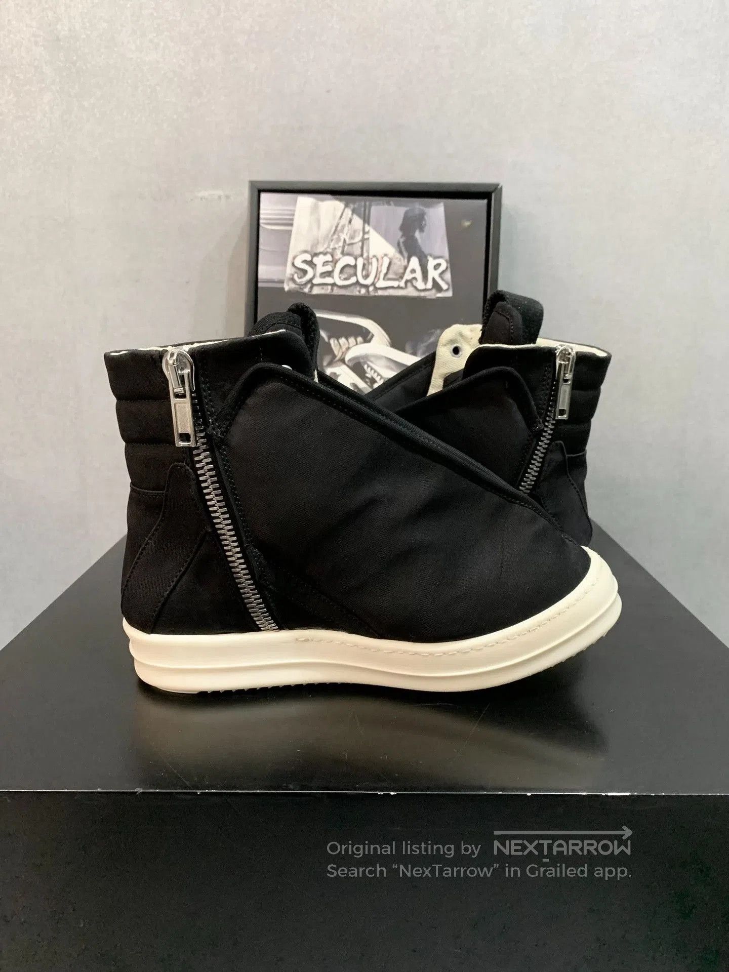 Rick Owens Drkshdw Rick Owens DRKSHDW Women's Satin Zip Boots. Size US 5 / IT 35 - 5 Thumbnail