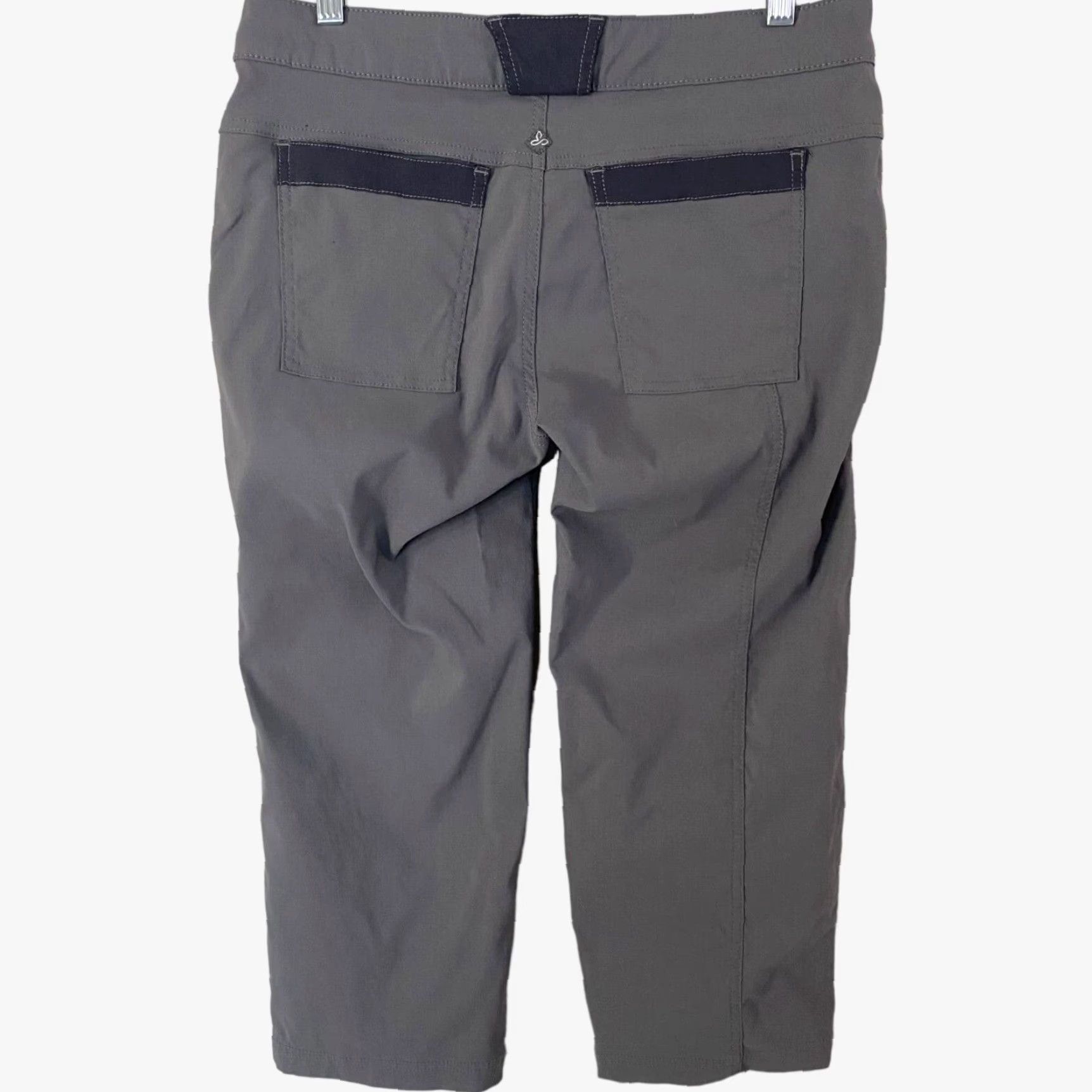 Prana Prana Cropped Pants Women's 4 Gray Stretch Rip-Stop Hiking Outdoors Capri Pants Cropped Women Gray 4-Pockets Stretch Hiking Rip-Stop Prana Women Size 27" / US 4 / IT 40 - 3 Thumbnail