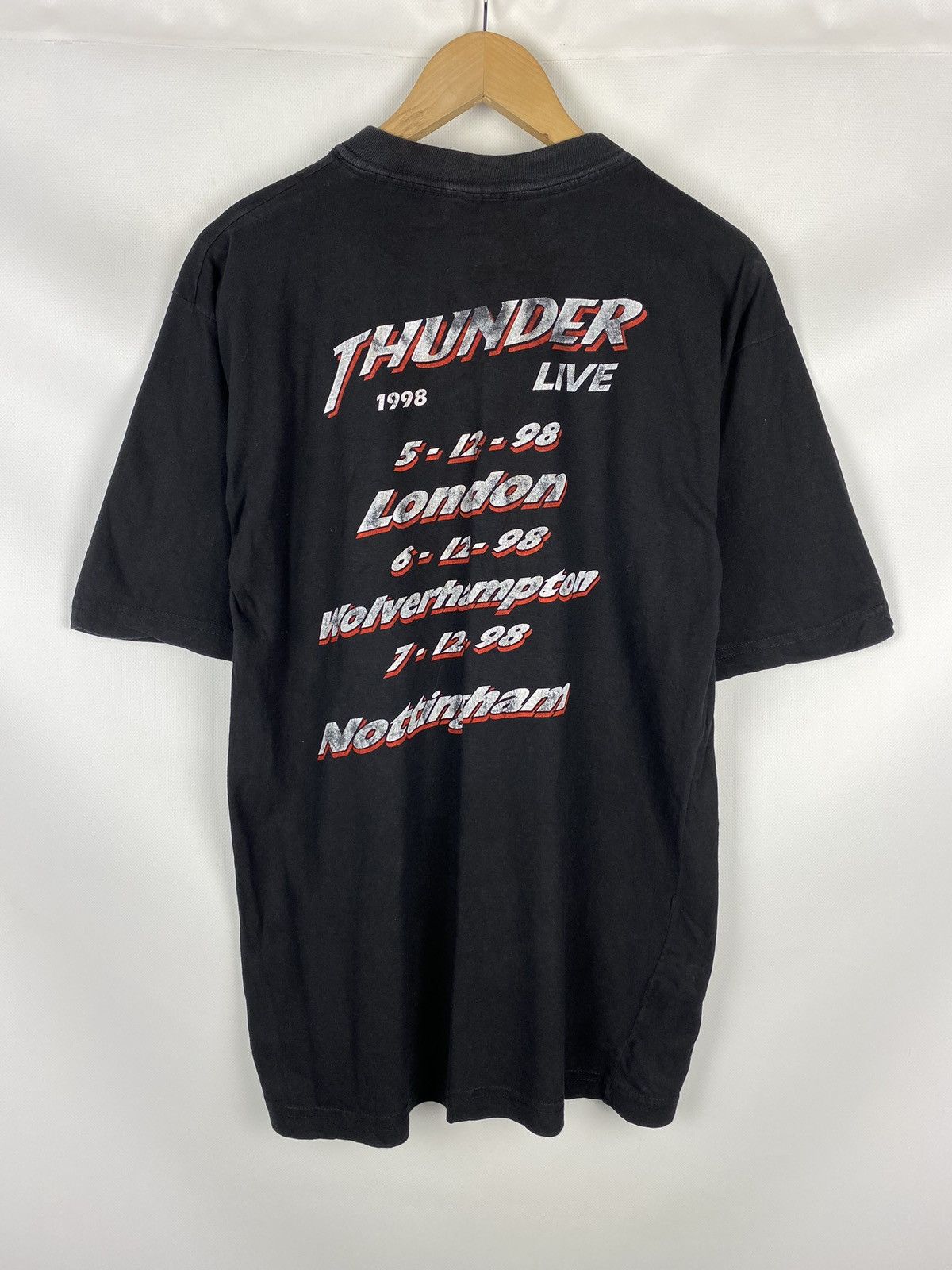 Band Tees Thunder Live vintage band heavy metal rock tour 1998 t shirt Size US XL / EU 56 / 4 - 11 Thumbnail