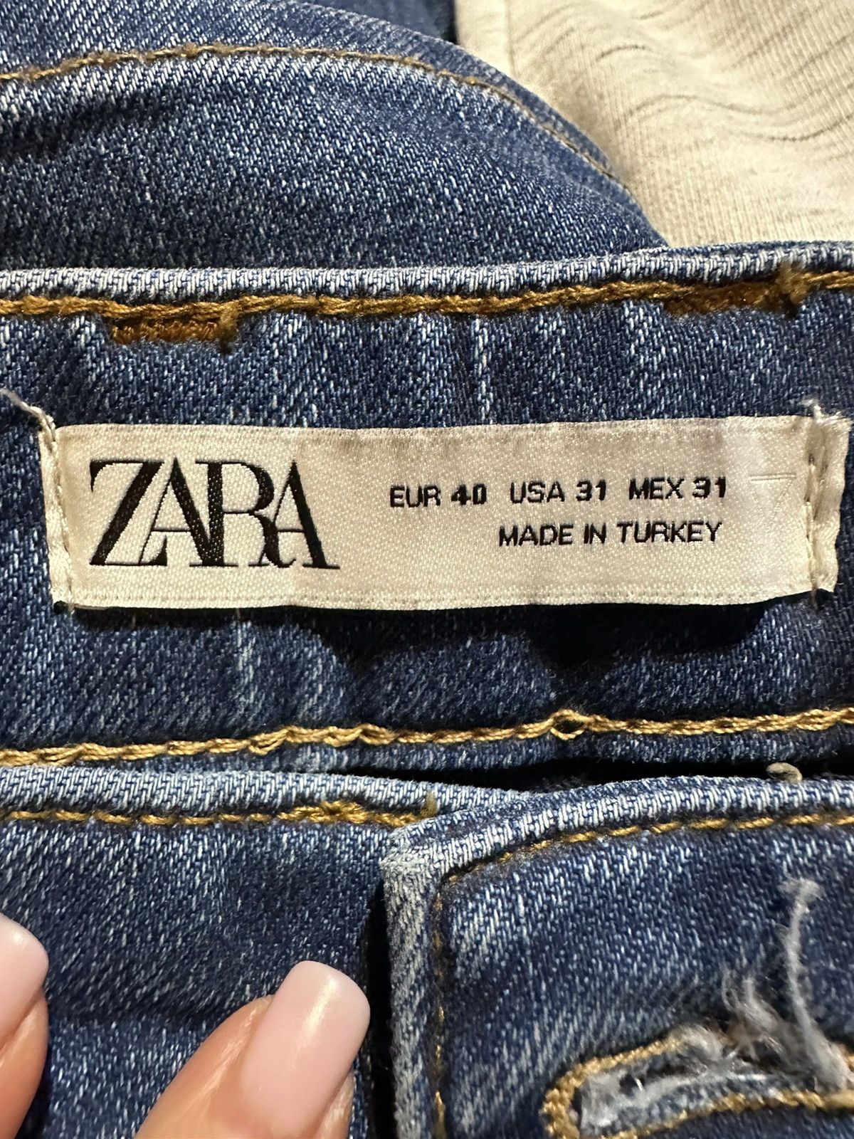 Zara Zara Men’s Slim Jeans Blue Size 31 Size US 31 - 7 Thumbnail