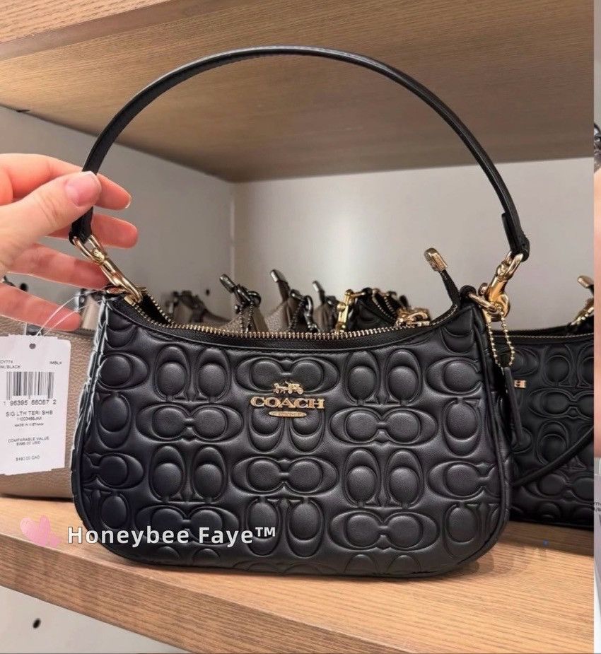 Coach Teri Shoulder Bag In Signature Leather CY774 Size ONE SIZE - 1 Thumbnail