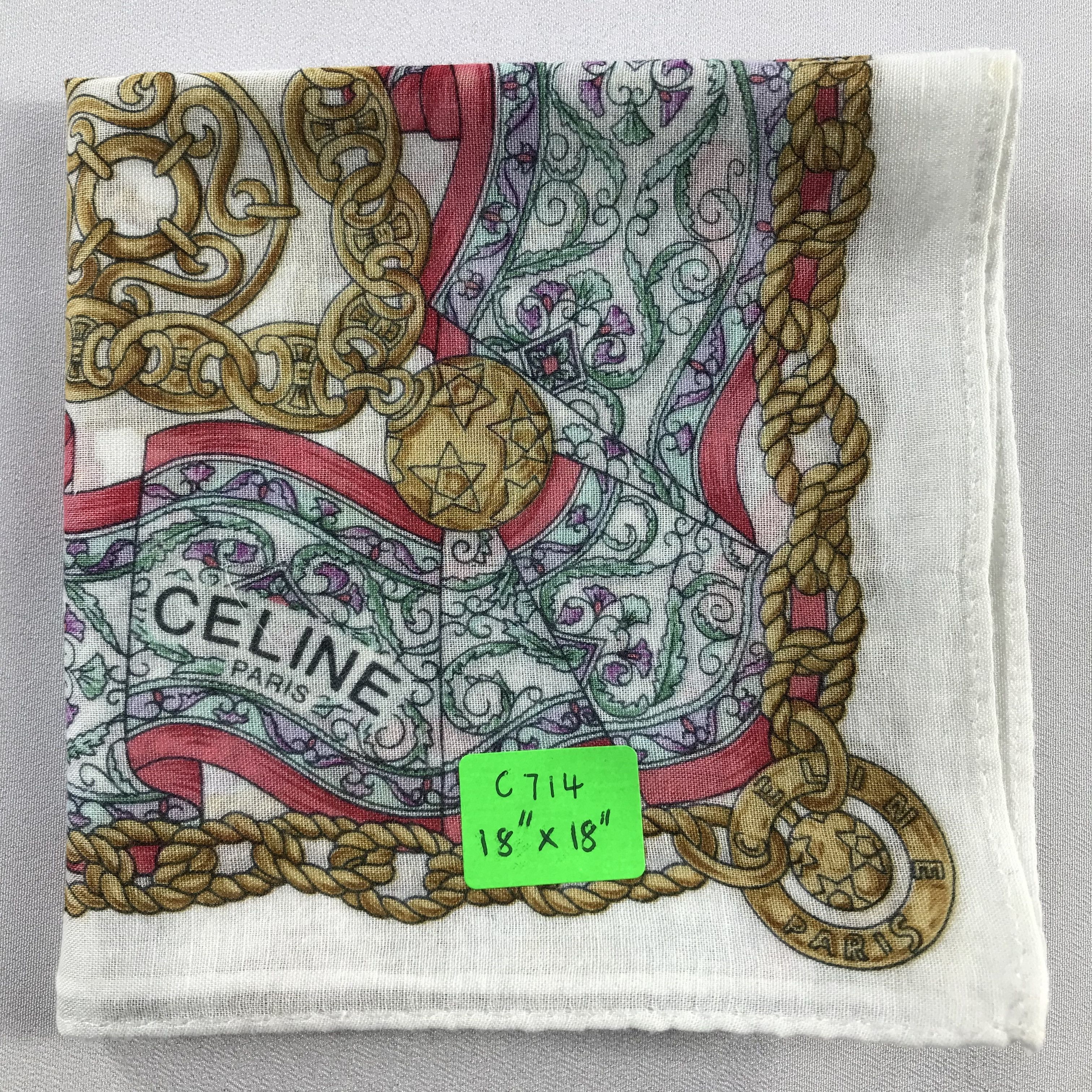 Celine Celine Handkerchief / Bandana / Neckerchief C714 Size ONE SIZE - 7 Thumbnail