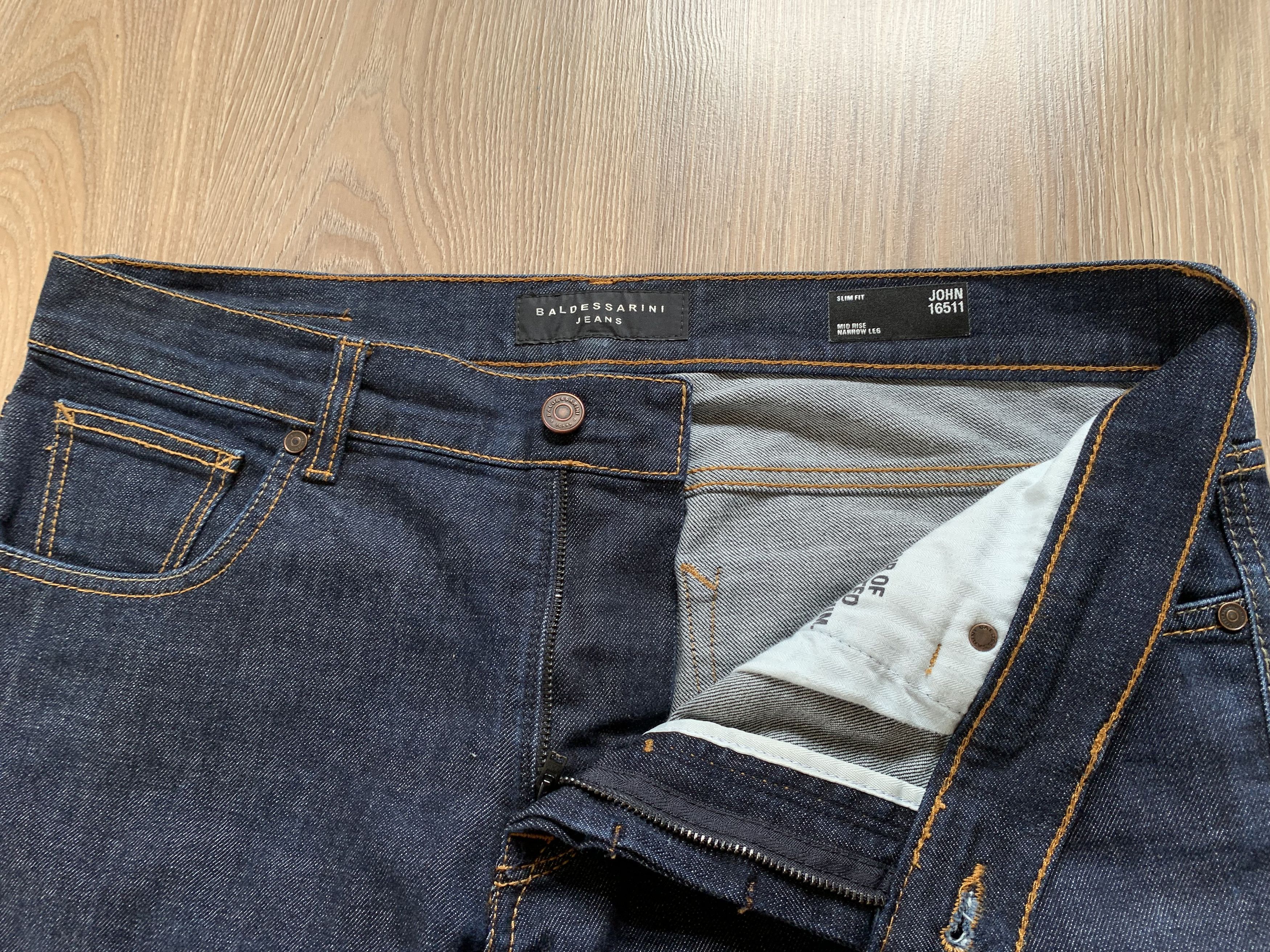 Baldessarini × Designer Baldessarini Jeans John Slim Fit Mid Rise Size US 36 / EU 52 - 5 Thumbnail