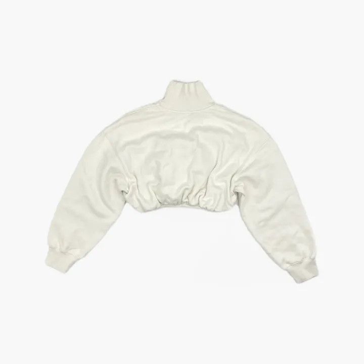 Alexander Wang Alexander Wang Logo Embroidered Crop Sweatshirt - Size XS / US 0-2 / IT 36-38 - 3 Thumbnail