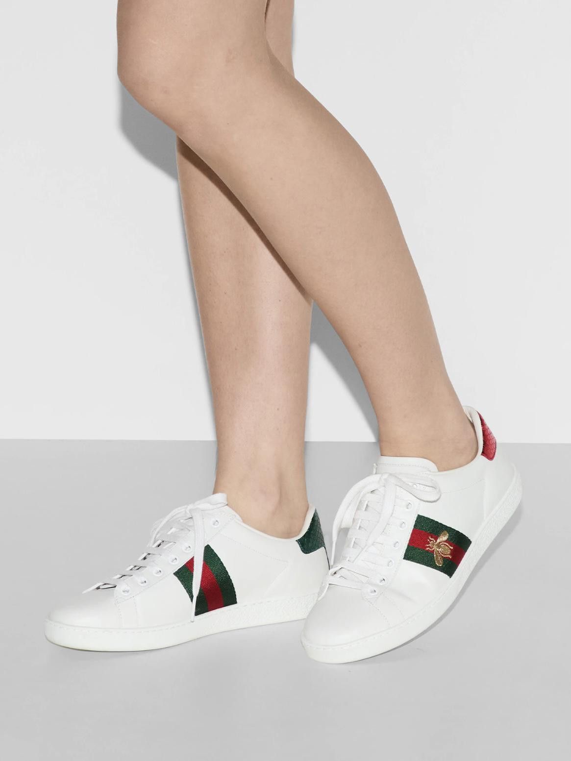 GUCCI WOMEN'S GUCCI ACE SNEAKER WITH BEE SIZE 37.5