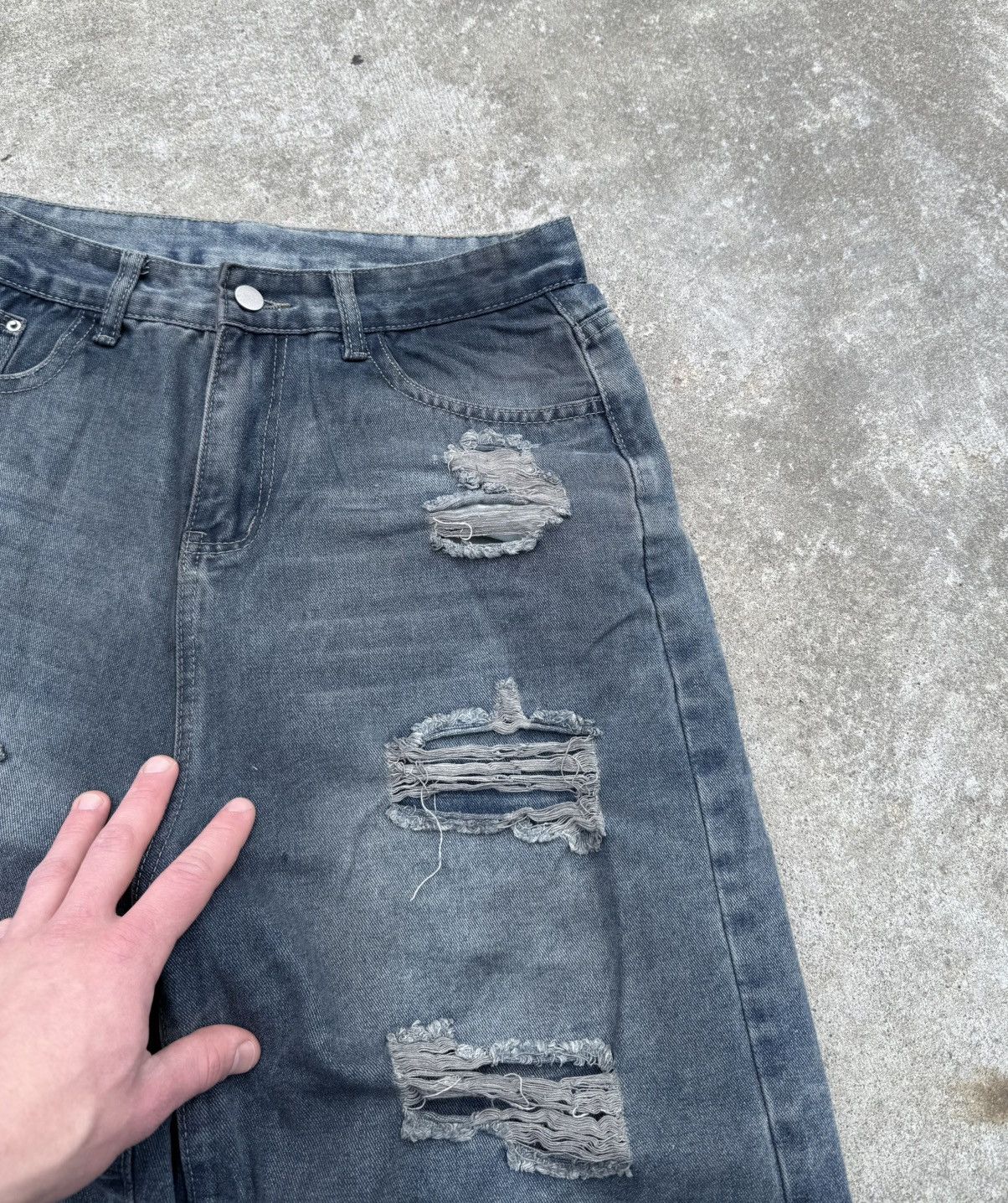 Other Vintage y2k opium streetwear avantgarde rare wide jeans Size US 34 / EU 50 - 9 Thumbnail