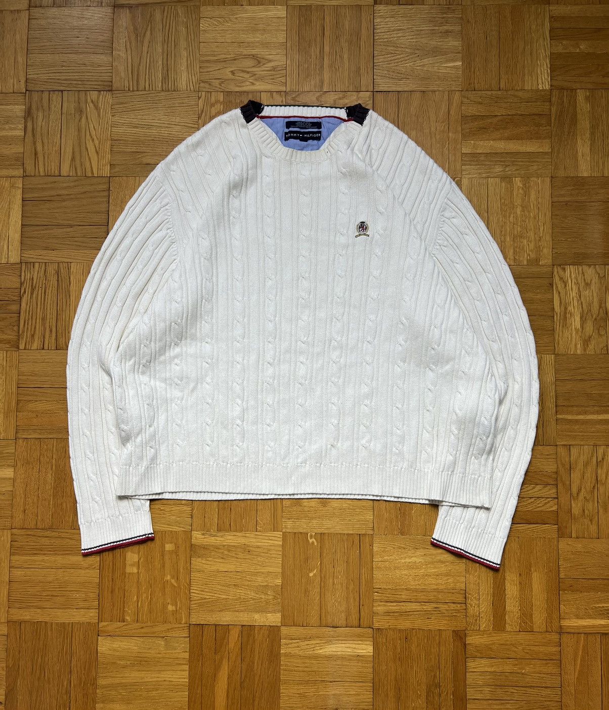 Tommy Hilfiger × Vintage Braid Sweater Tommy Hilfiger vintage 90’s Size US XXL / EU 58 / 5 - 1 Thumbnail