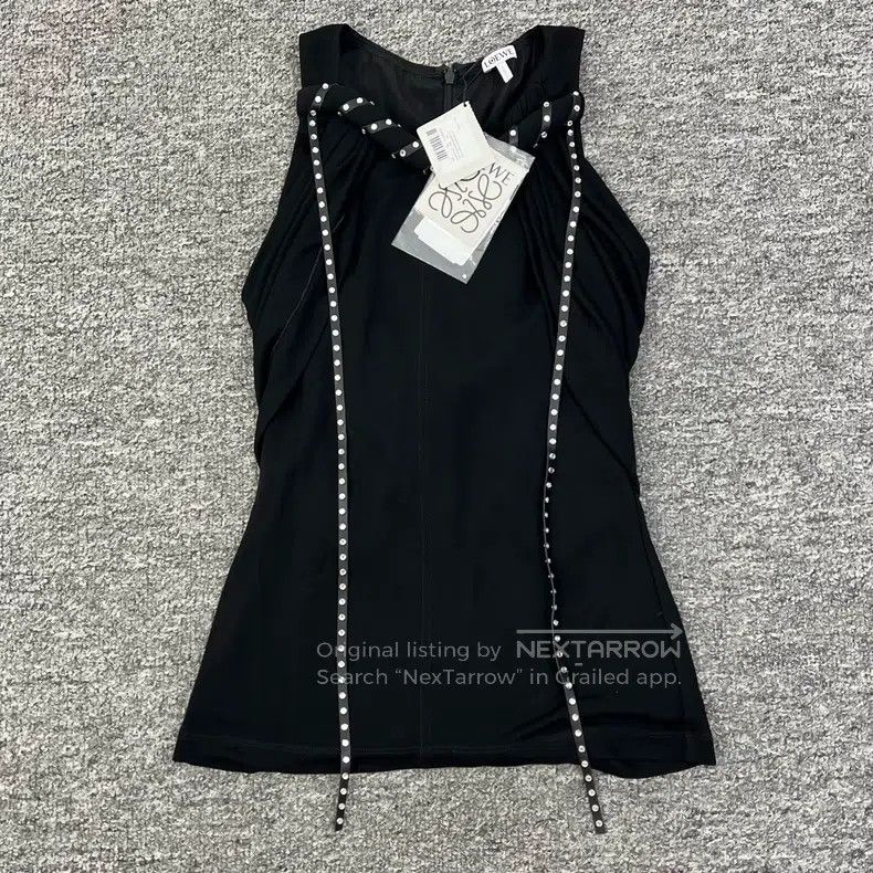 Loewe Loewe Black beaded design vest top Size XS / US 0-2 / IT 36-38 - 2 Thumbnail
