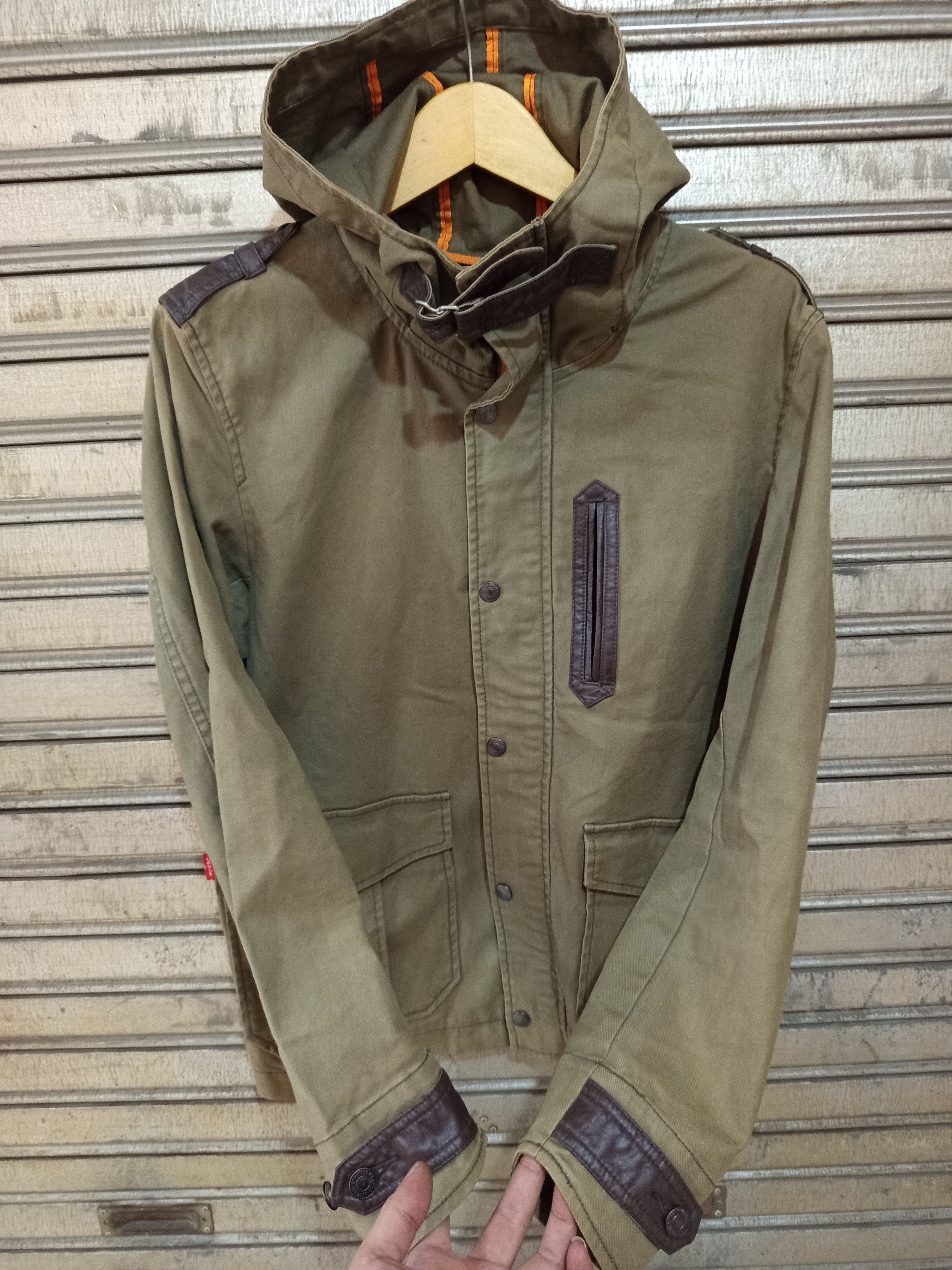 Levi's Levi's Utility Jacket Canvas Leather trim Size US M / EU 48-50 / 2 - 5 Thumbnail