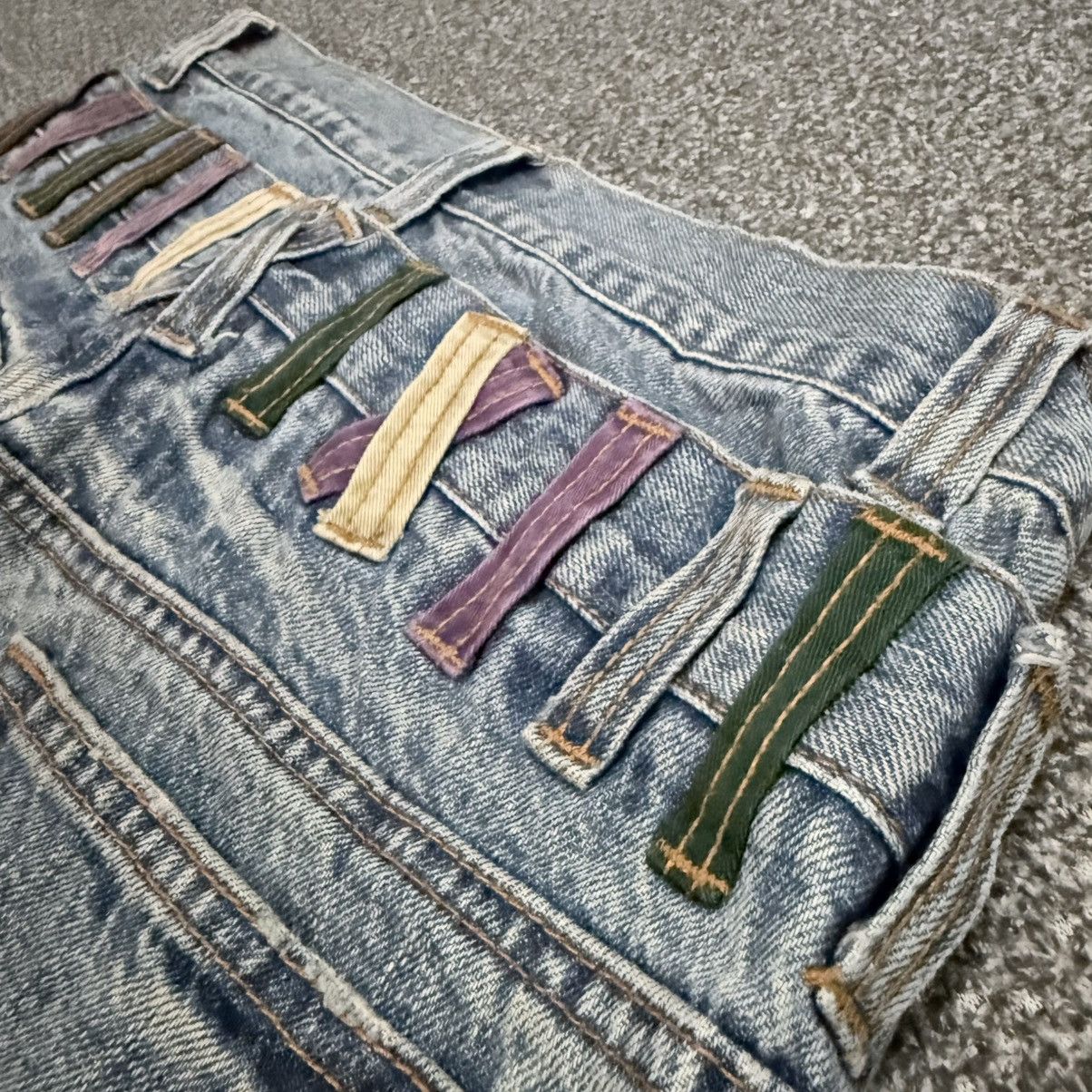 Le Grande Bleu (L.G.B.) Archives ‼️ Japanese Double Waist Nylaus Python Whisker Denim Size US 31 - 8 Thumbnail