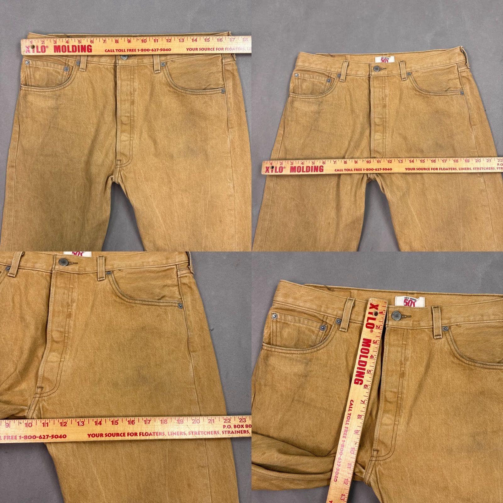 Levi's Levi's 501 Jeans Mens 36x30 Button Fly Straight 5-Pocket Denim Cotton Black Vintage No N/A Mens Size US 36 / EU 52 - 9 Thumbnail