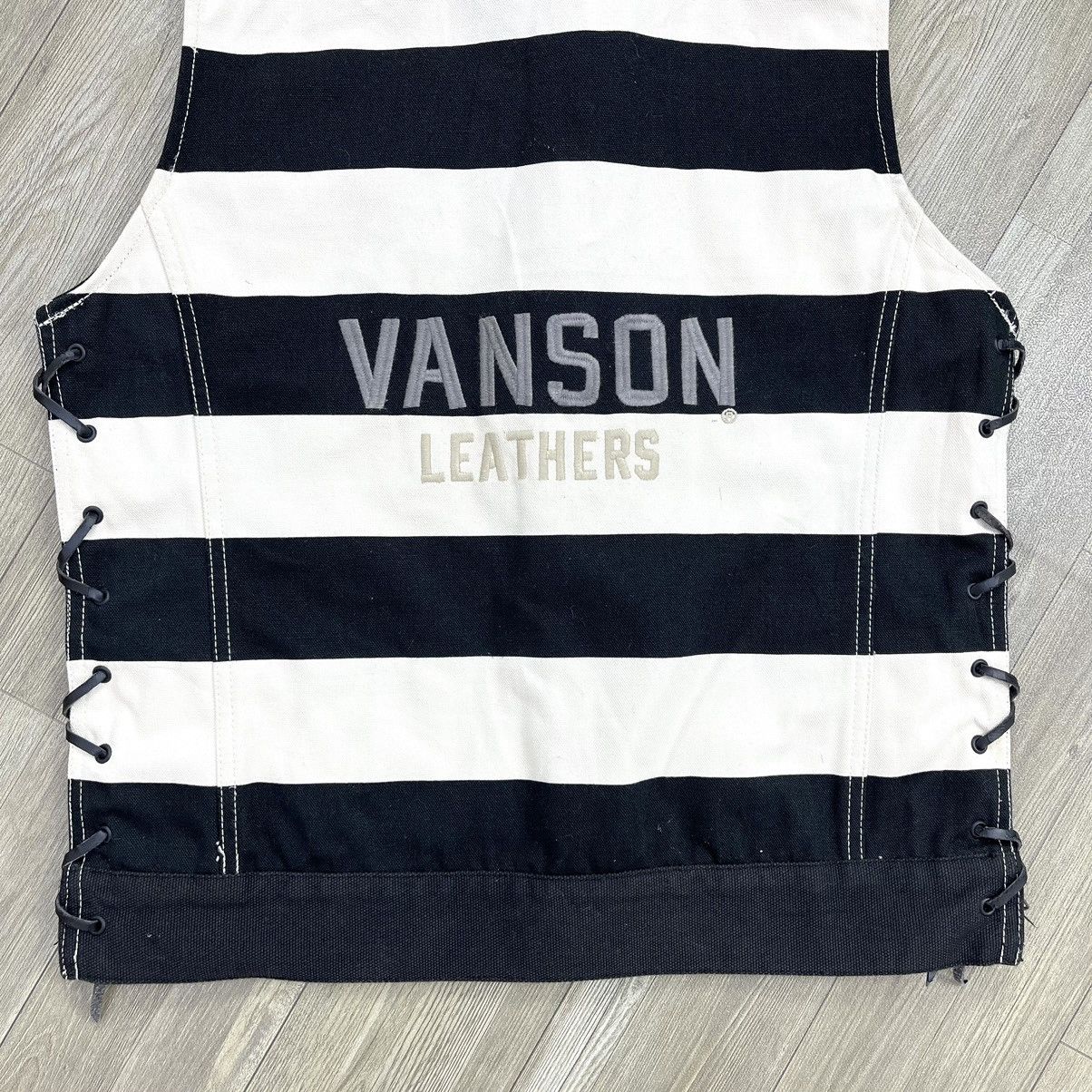 Sports Specialties × Vanson Leathers × Vintage Vintage Vanson Prisoner Motorcycle Punk Vest Ifsixwasnine Size US M / EU 48-50 / 2 - 11 Thumbnail