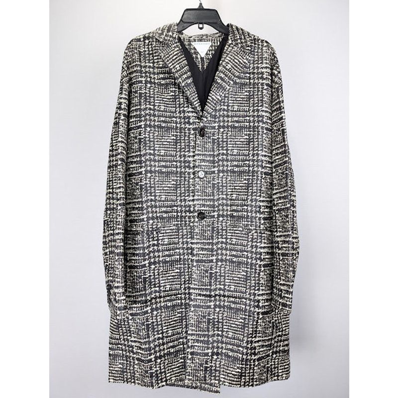 Bottega Veneta o1rshd1 Doucle Prince Of Wales Coat in White/Fondant/Camel Size US M / EU 48-50 / 2 - 2 Thumbnail